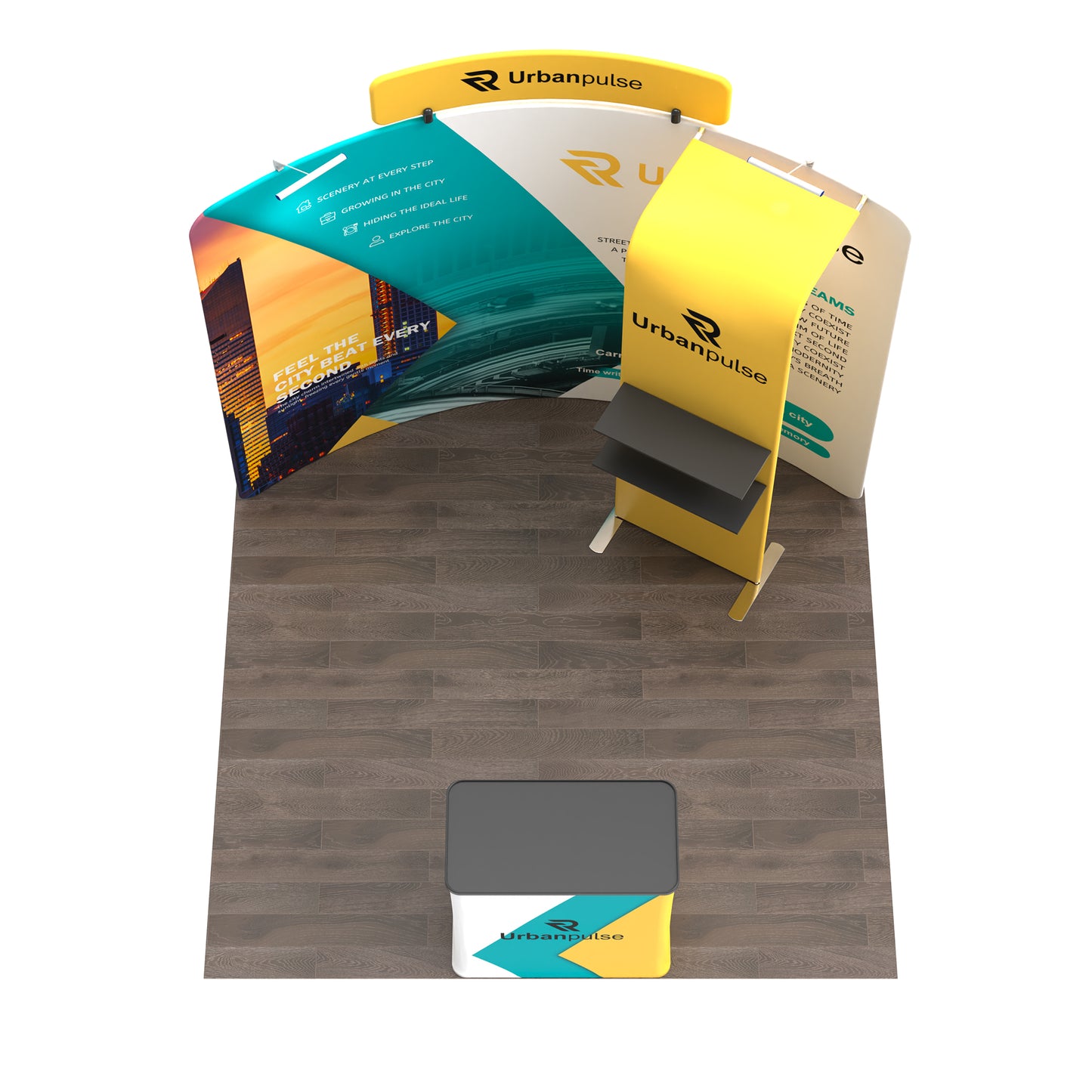 10x10 TenseFlex Curved Trade Show Displays - Pro