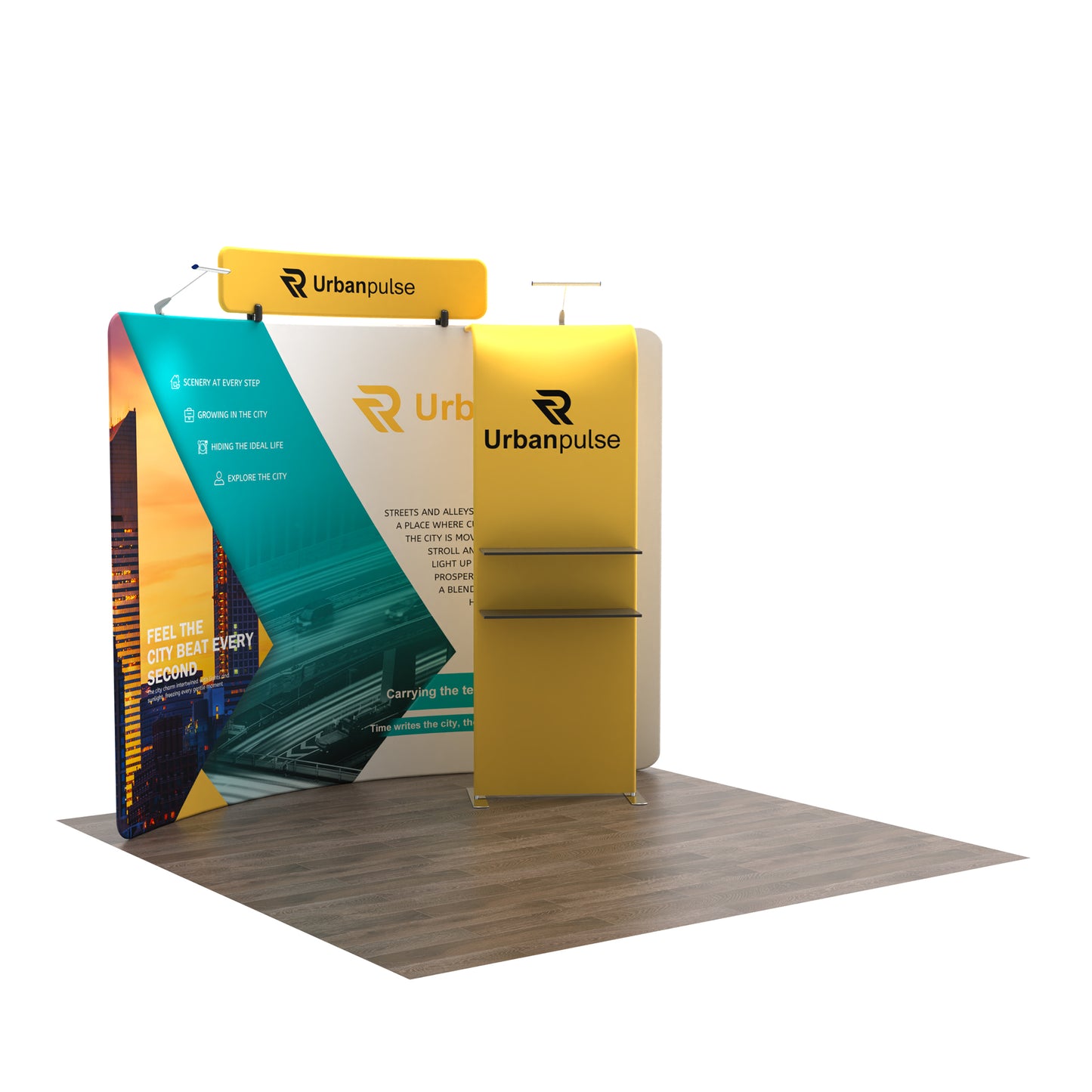 10x10 TenseFlex Curved Trade Show Displays - Pro