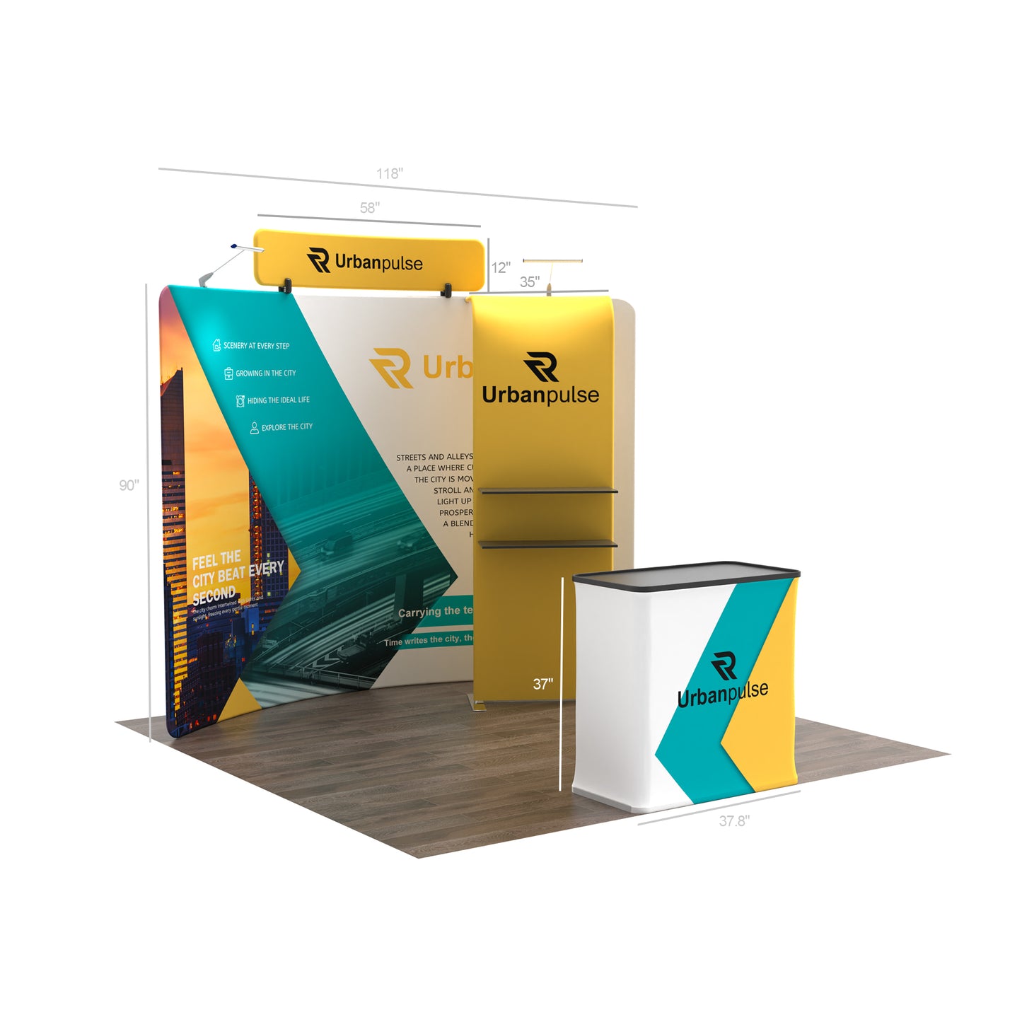 10x10 TenseFlex Curved Trade Show Displays - Pro