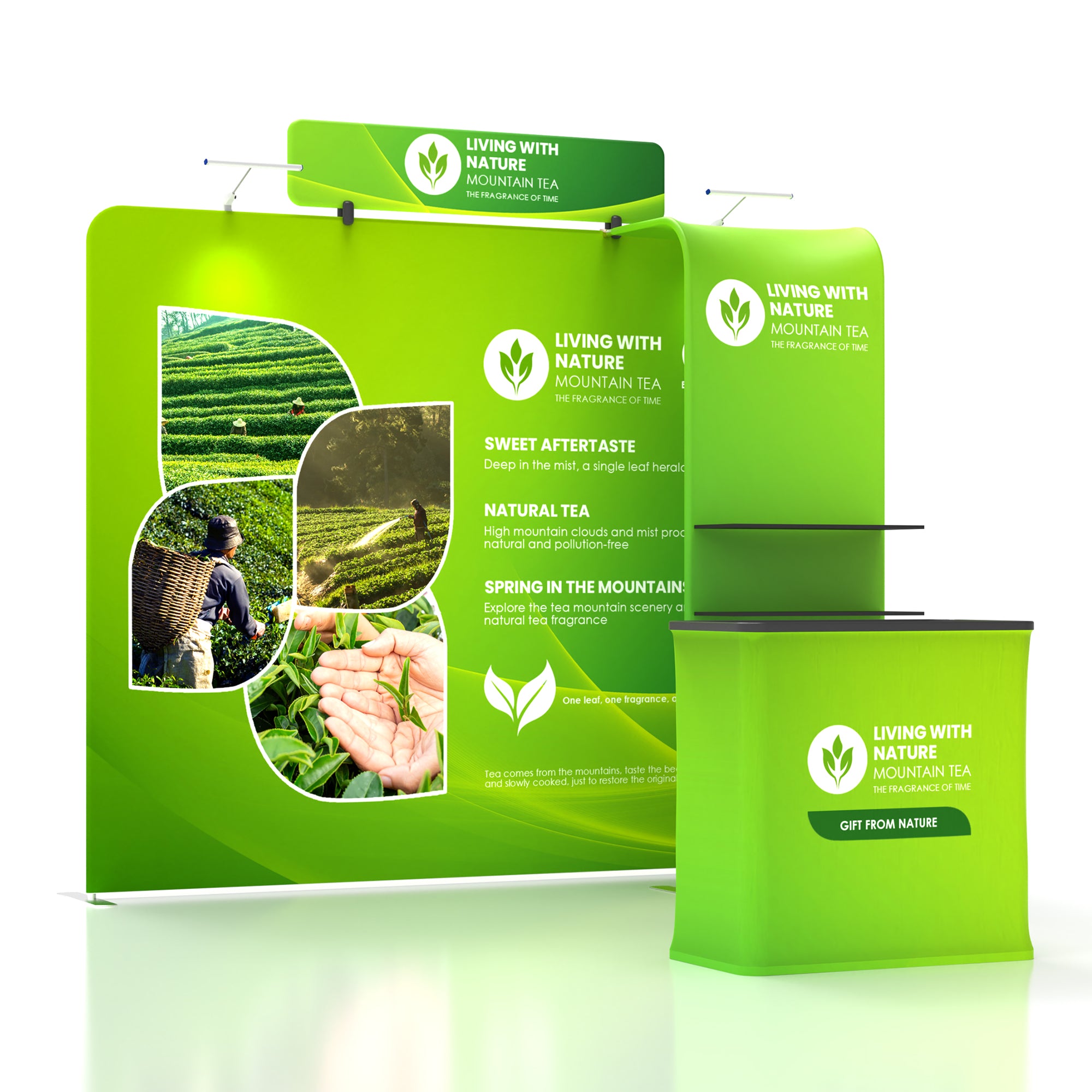 10x10 TenseFlex Flat Trade Show Booth - Pro