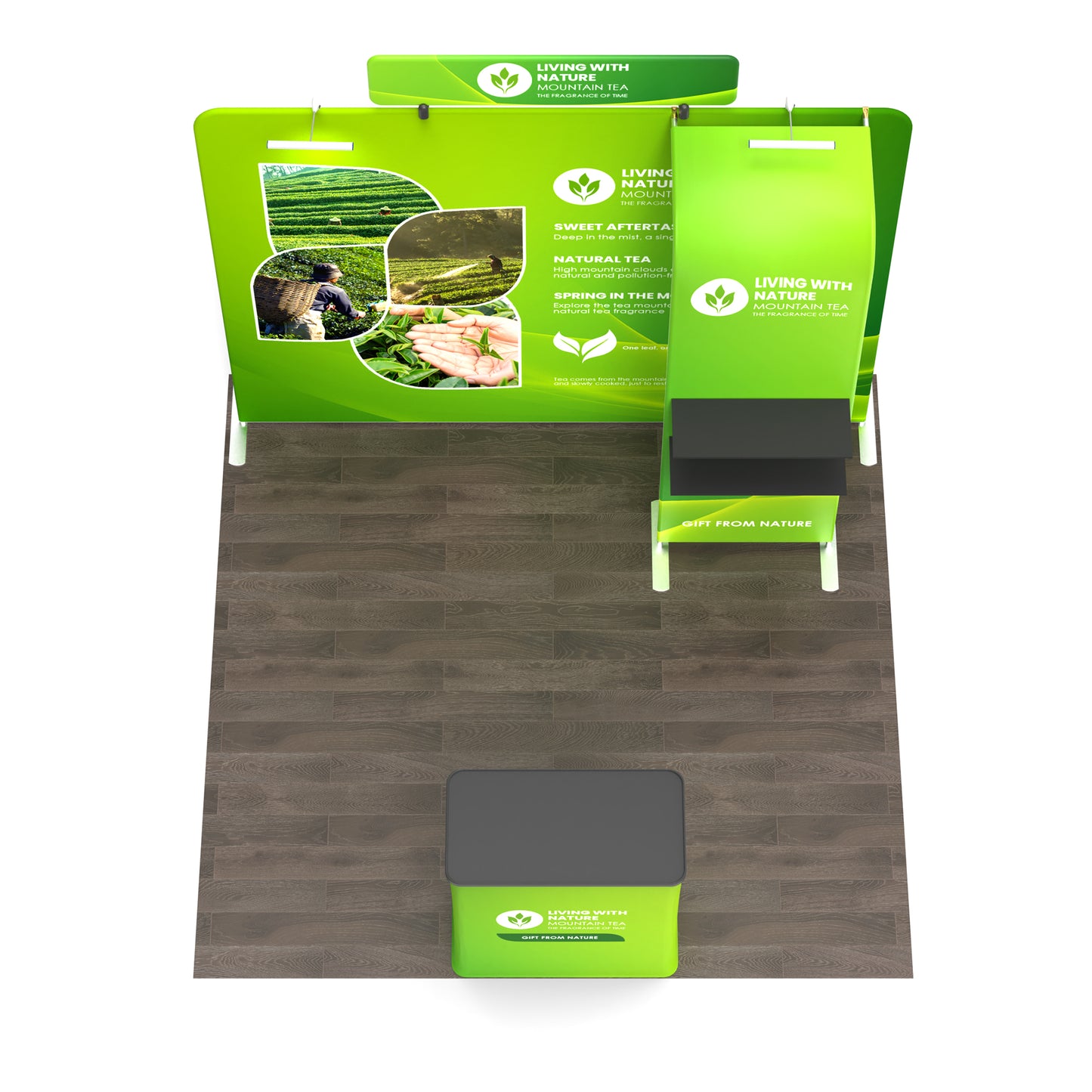 10x10 TenseFlex Flat Trade Show Booth - Pro