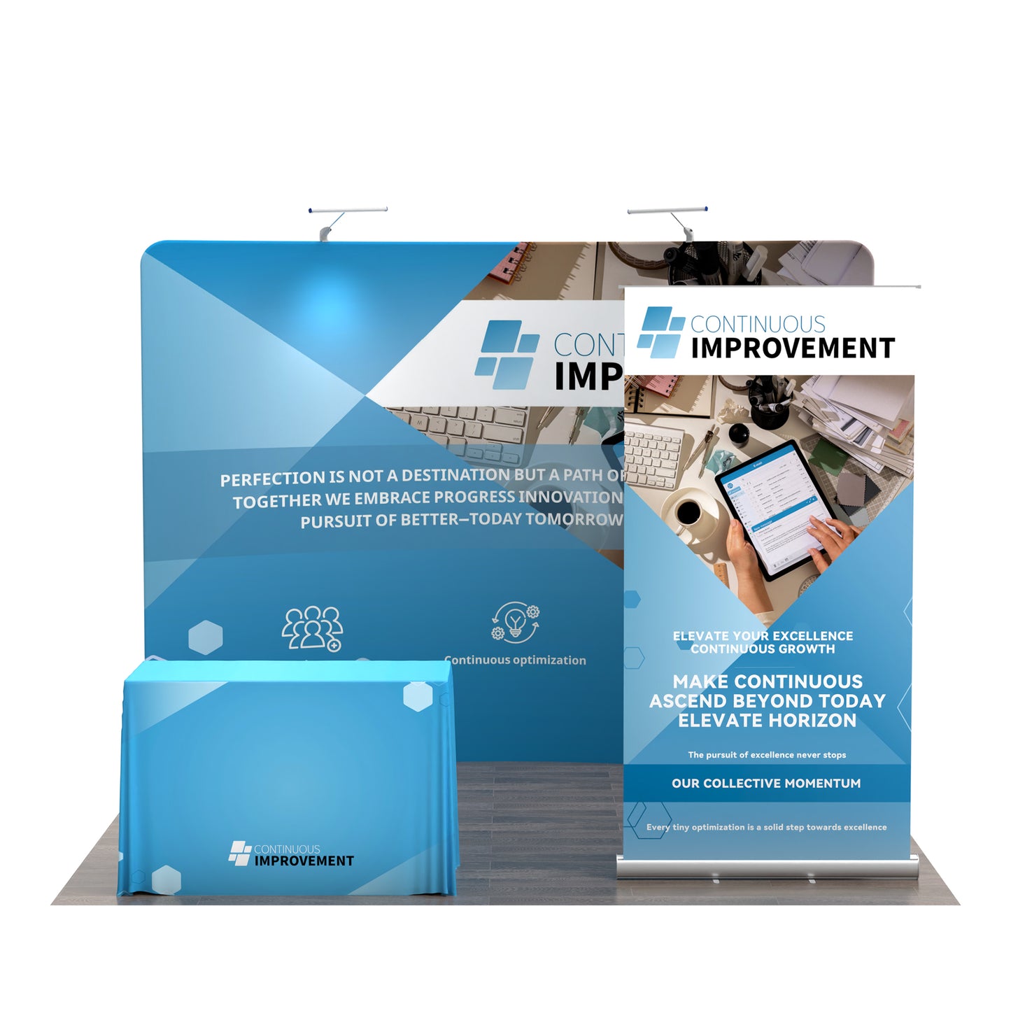 10x10 TenseFlex Trade Show Booth Kit B