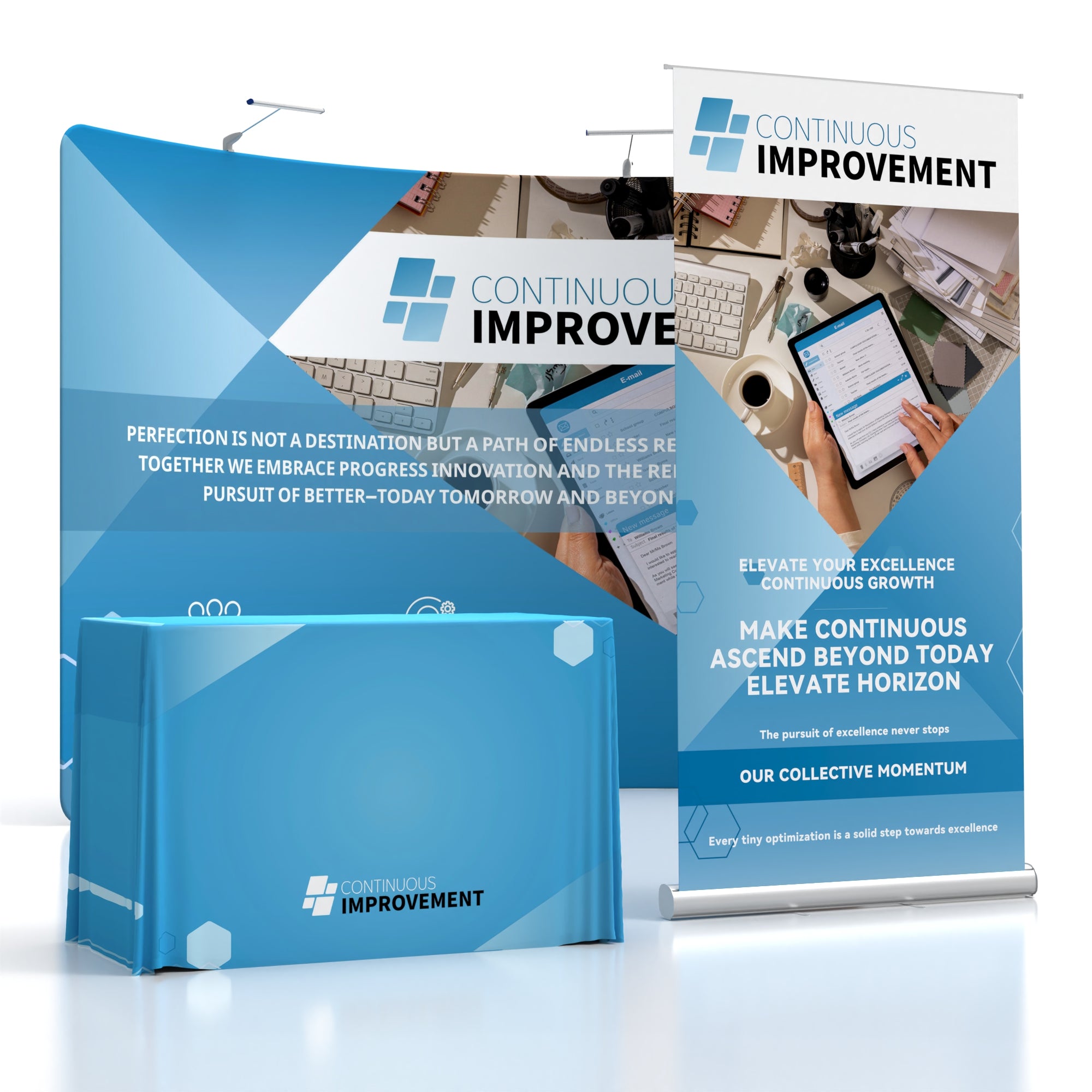 10x10 TenseFlex Trade Show Booth Kit B