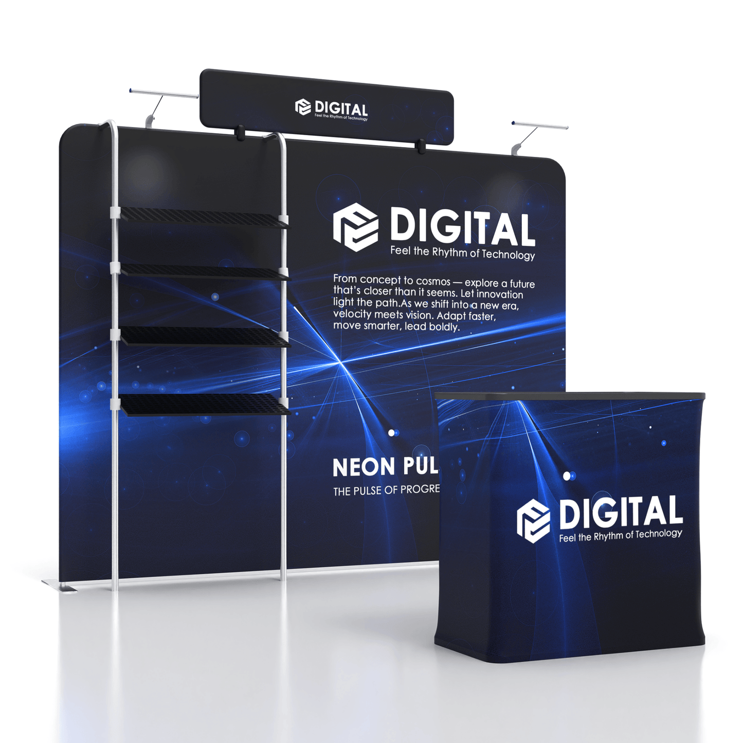 10x10 TenseFlex Trade Show Booth - Showcase