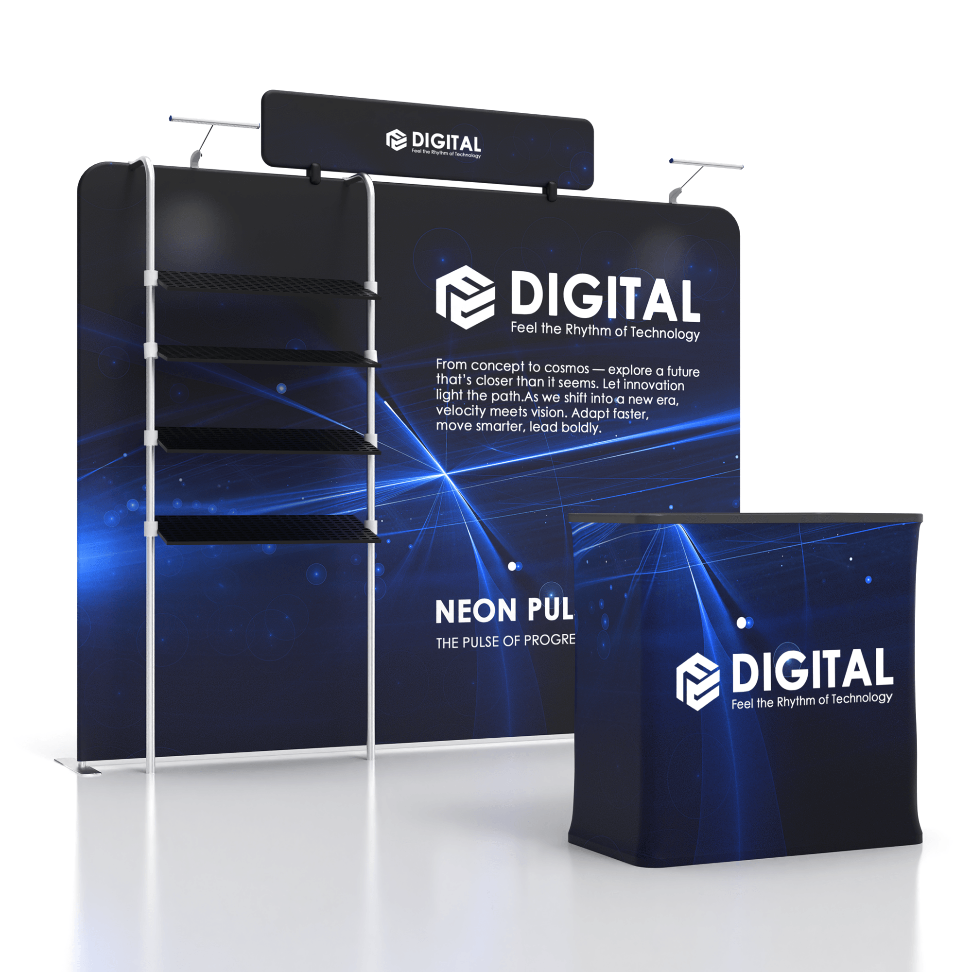 10x10 TenseFlex Trade Show Booth - Showcase