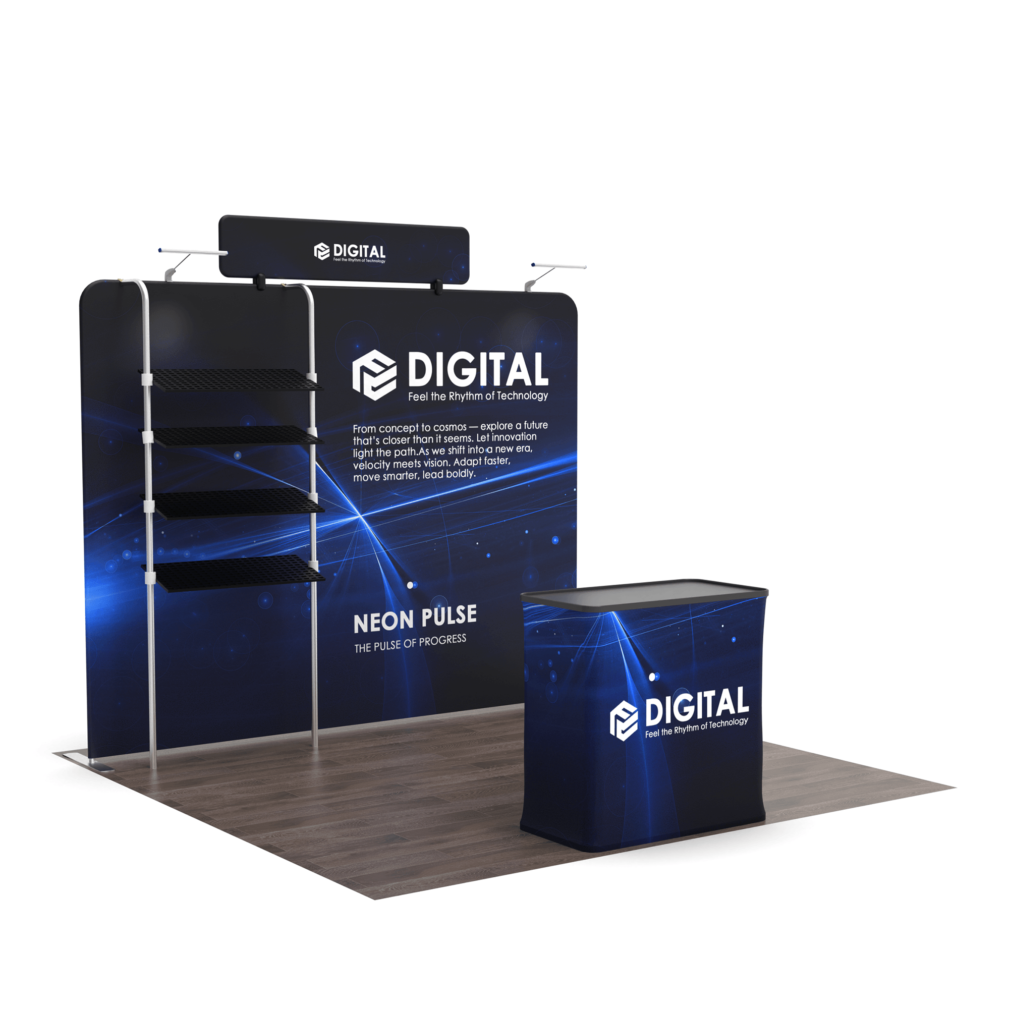 10x10 TenseFlex Trade Show Booth - Showcase