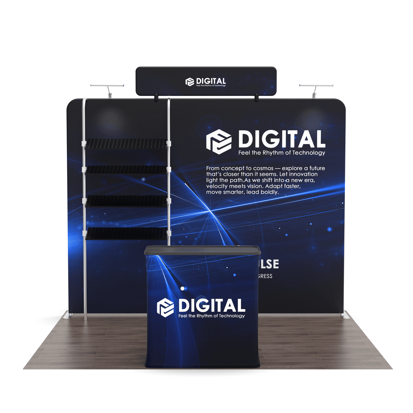 10x10 TenseFlex Trade Show Booth - Showcase