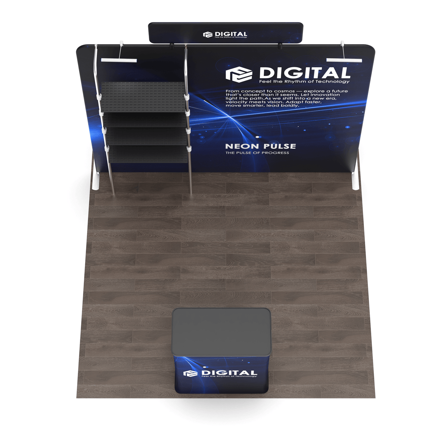 10x10 TenseFlex Trade Show Booth - Showcase