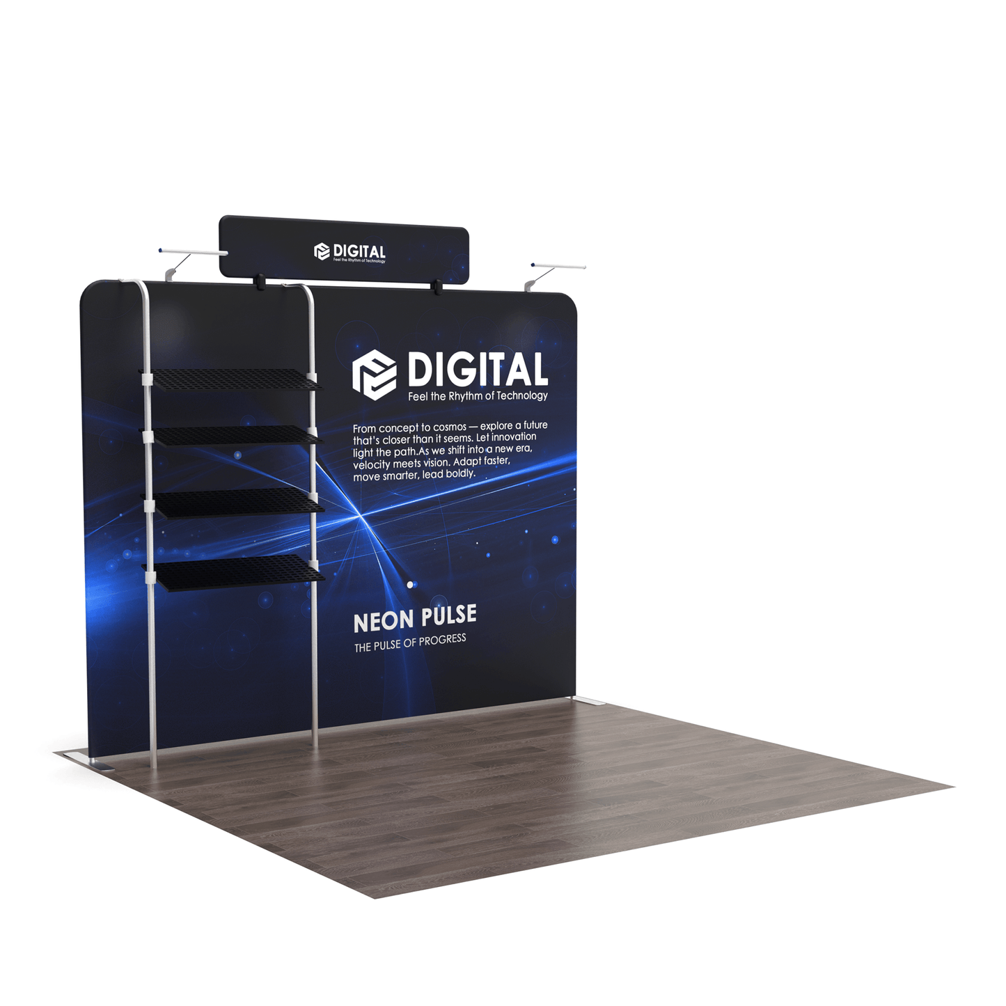 10x10 TenseFlex Trade Show Booth - Showcase