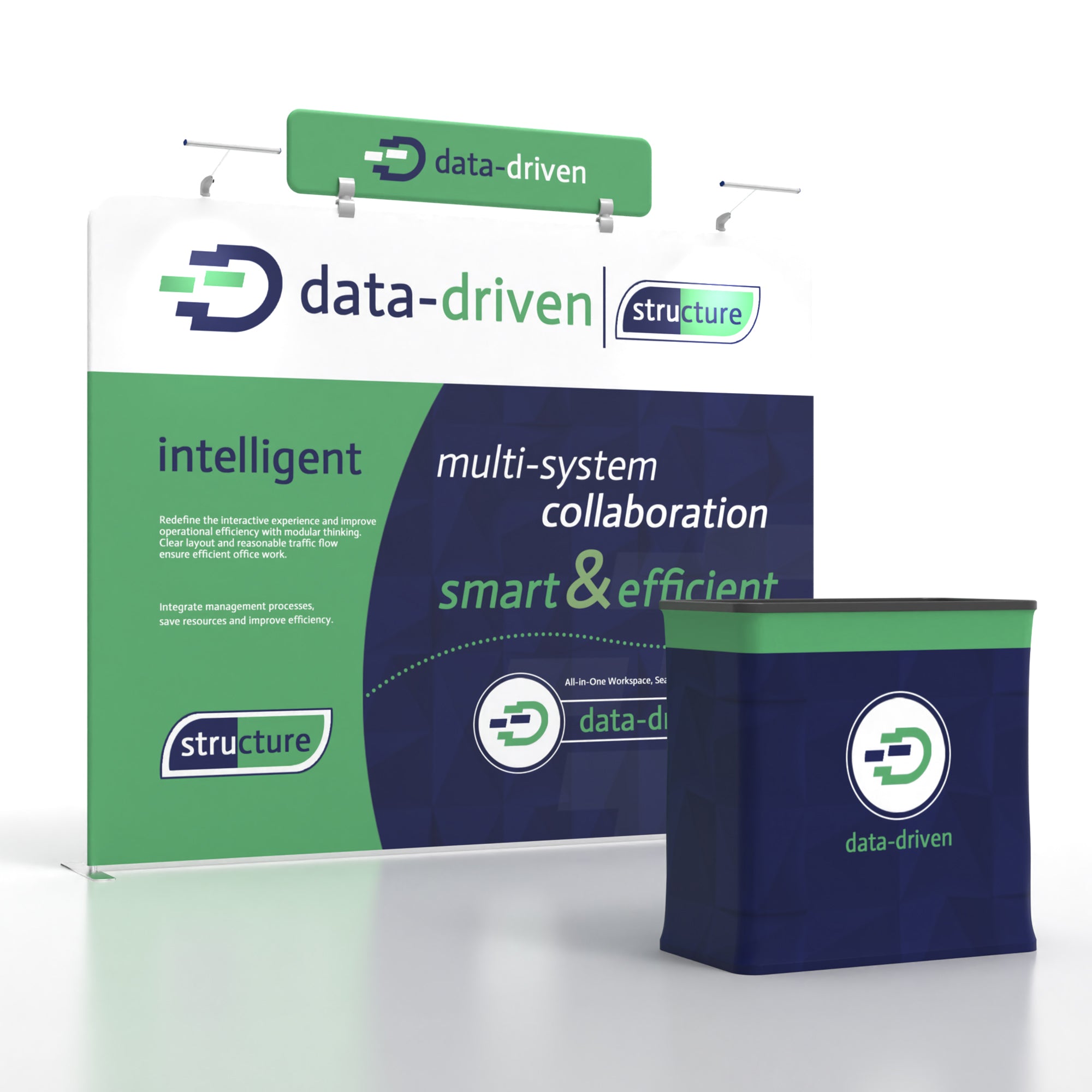 10x10 TenseFlex Flat Trade Show Booth - Header