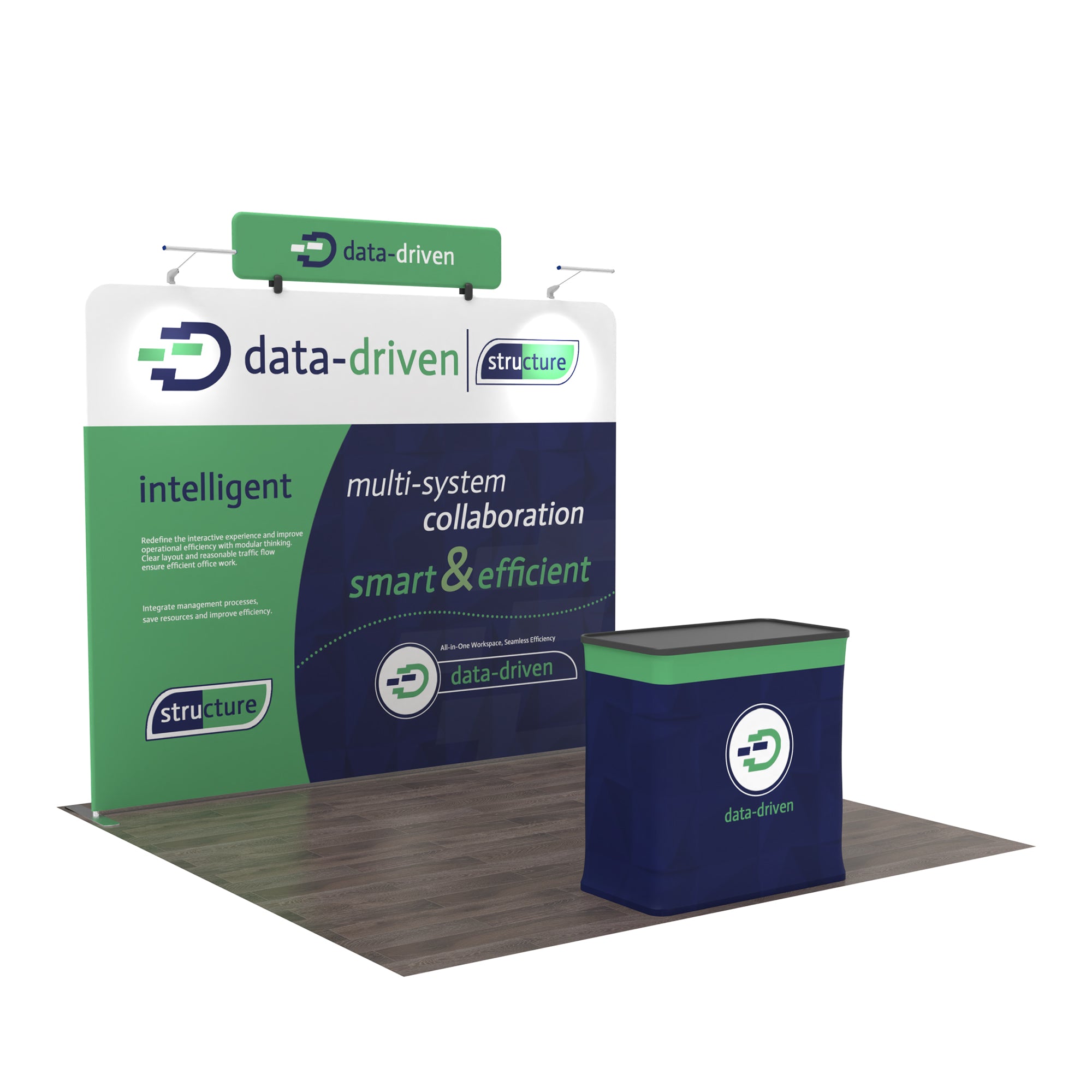 10x10 TenseFlex Flat Trade Show Booth - Header