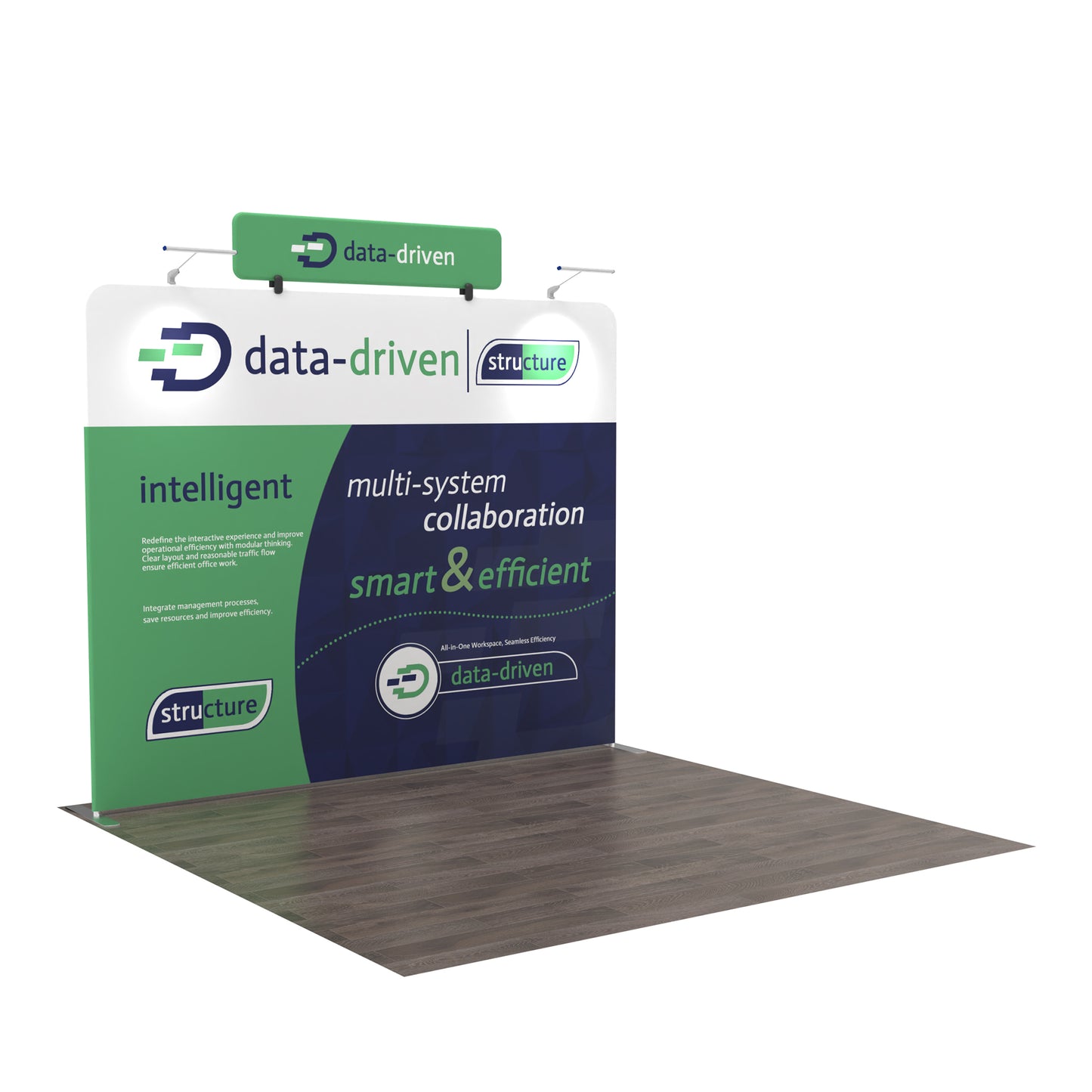 10x10 TenseFlex Flat Trade Show Displays - Header
