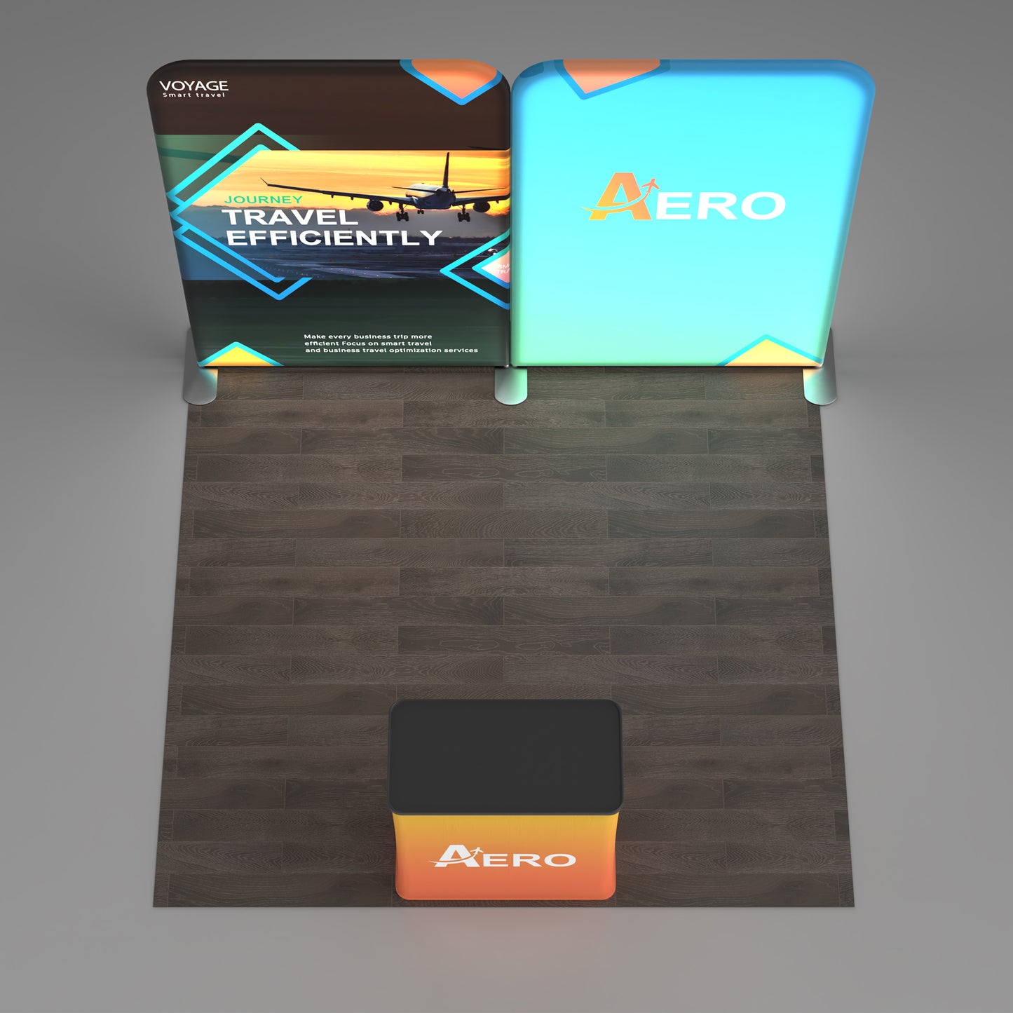 10x10 TenseLight Backlit Trade Show Booth A