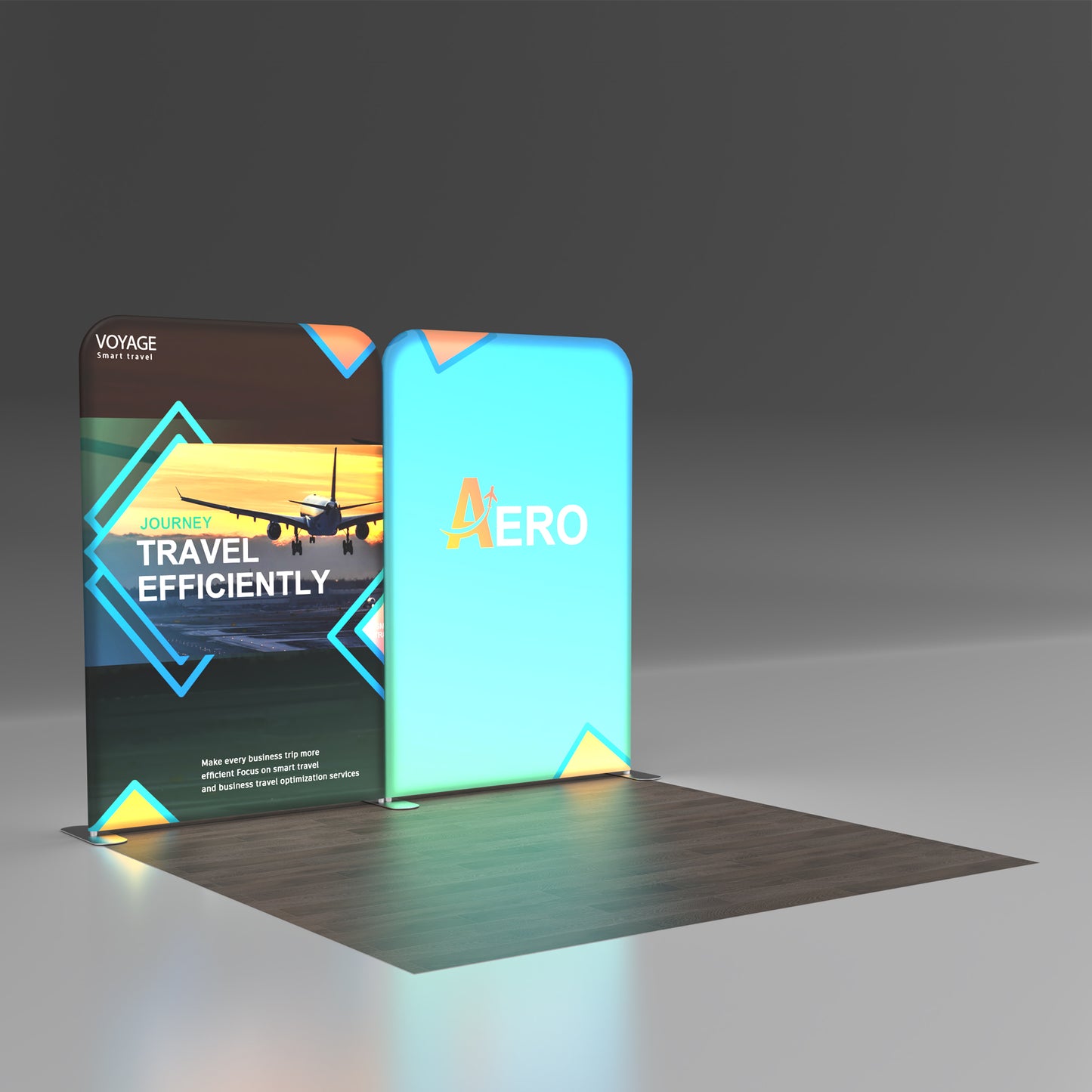 10x10 TenseLight Backlit Trade Show Booth A