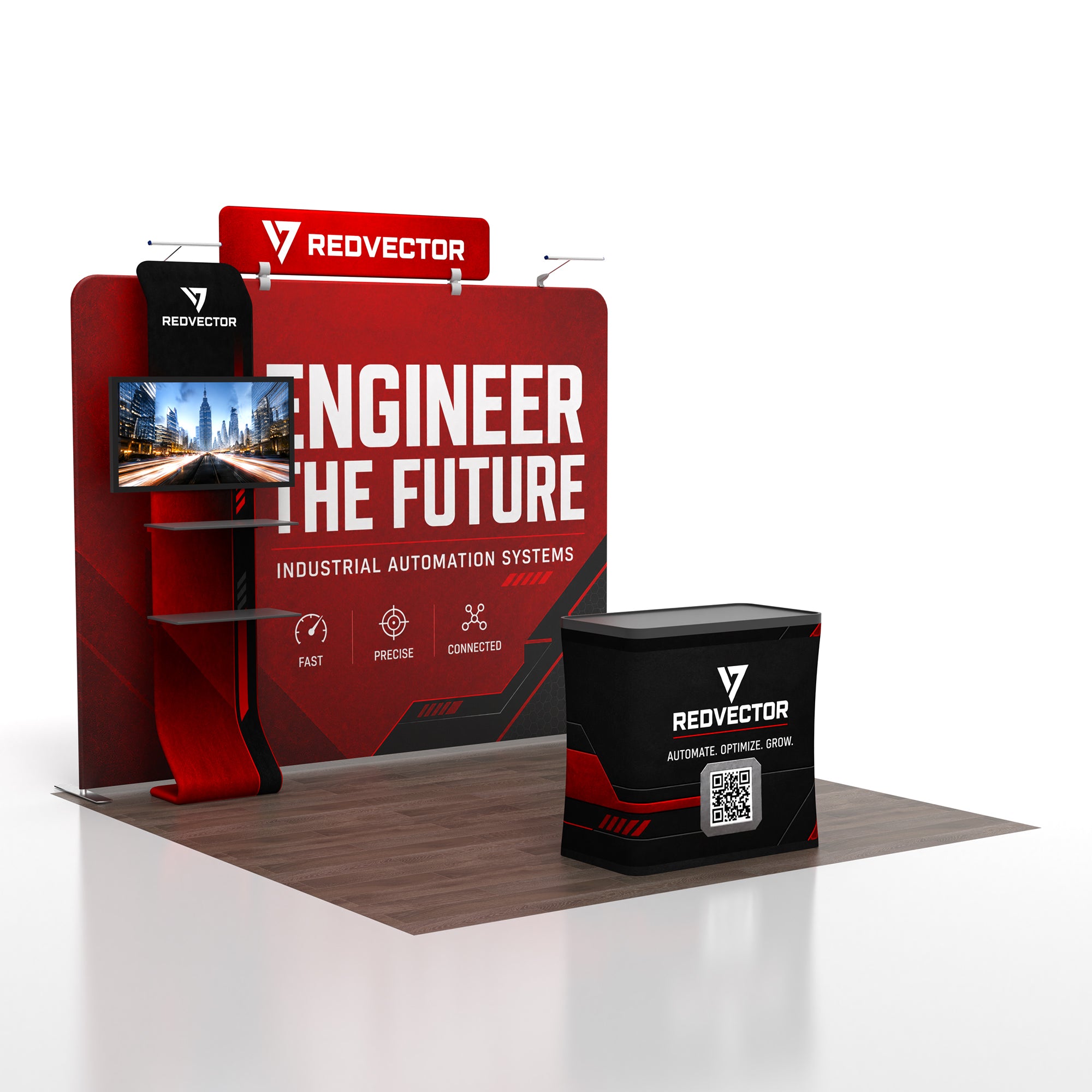 10x10TenseFlex™ PRO Straight Booth Display