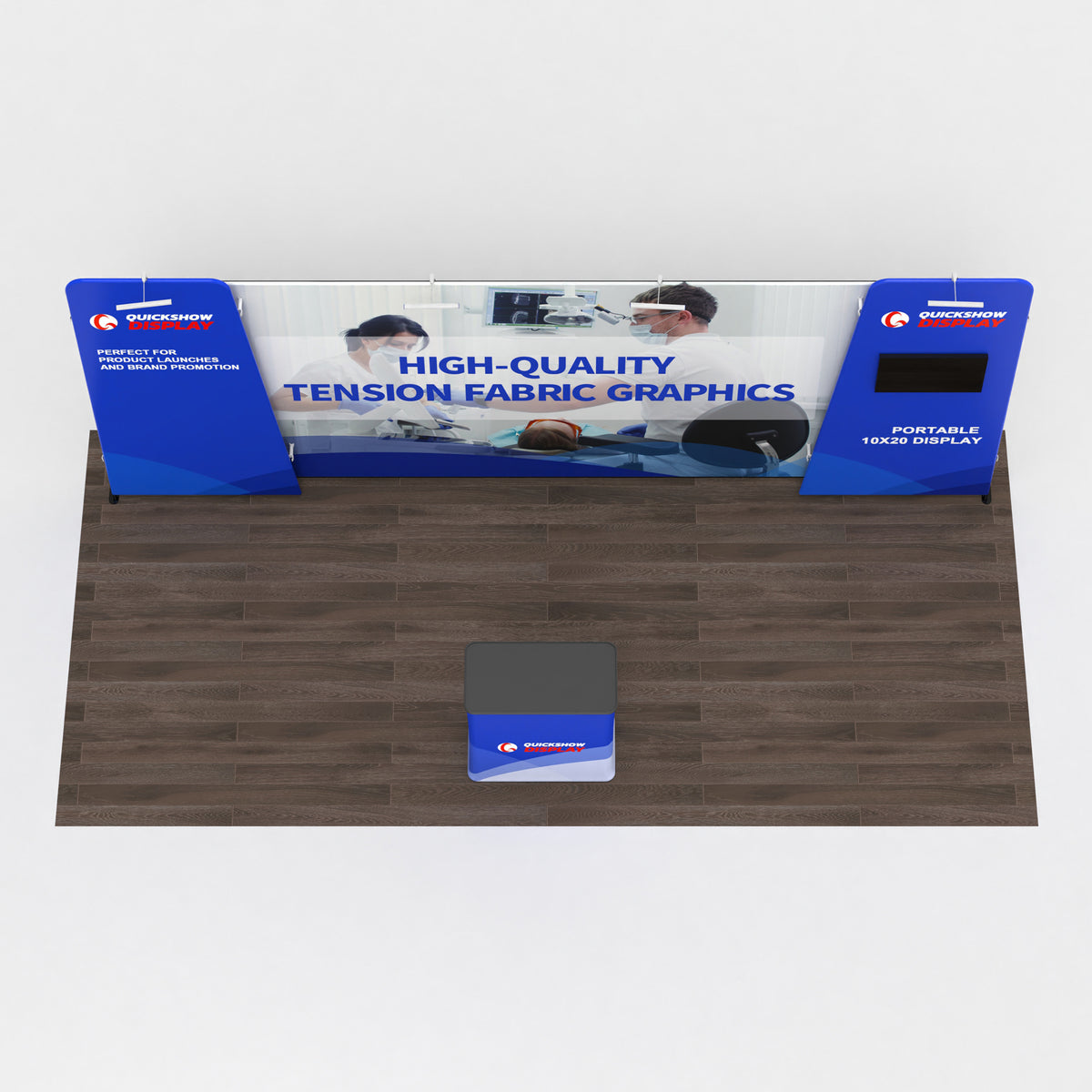 10x20 Media-Ready™ Modular Trade Show Booth Display 01