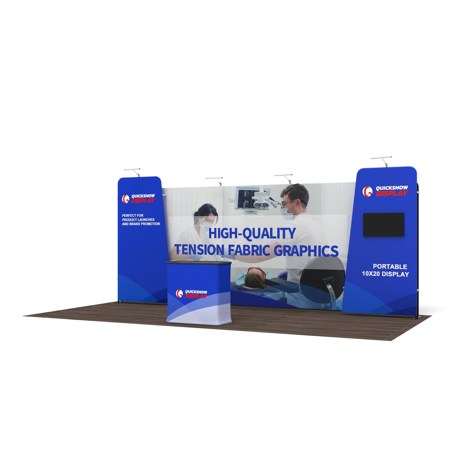 10x20 Trade Show Media Booth 01