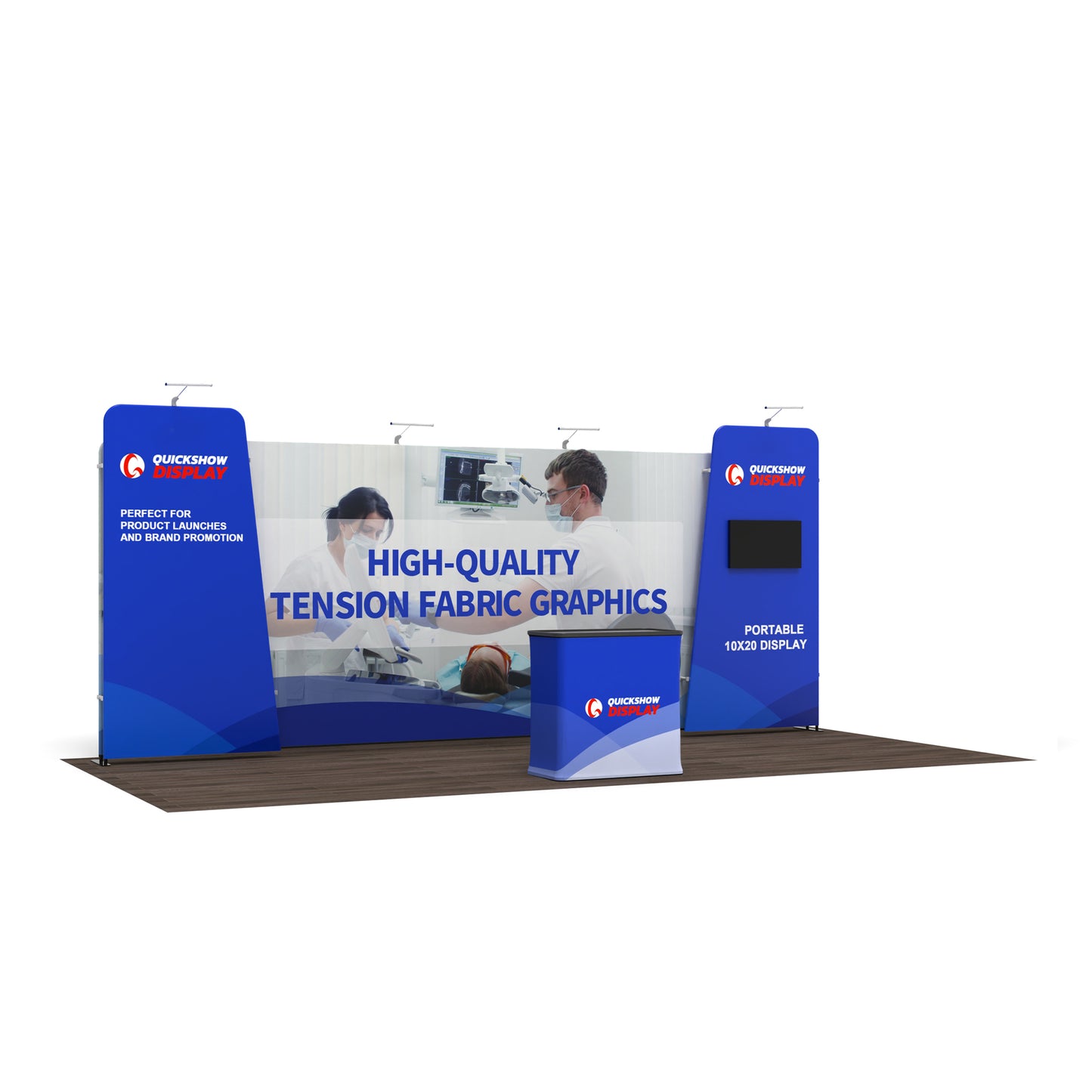10x20 Trade Show Media Booth 01