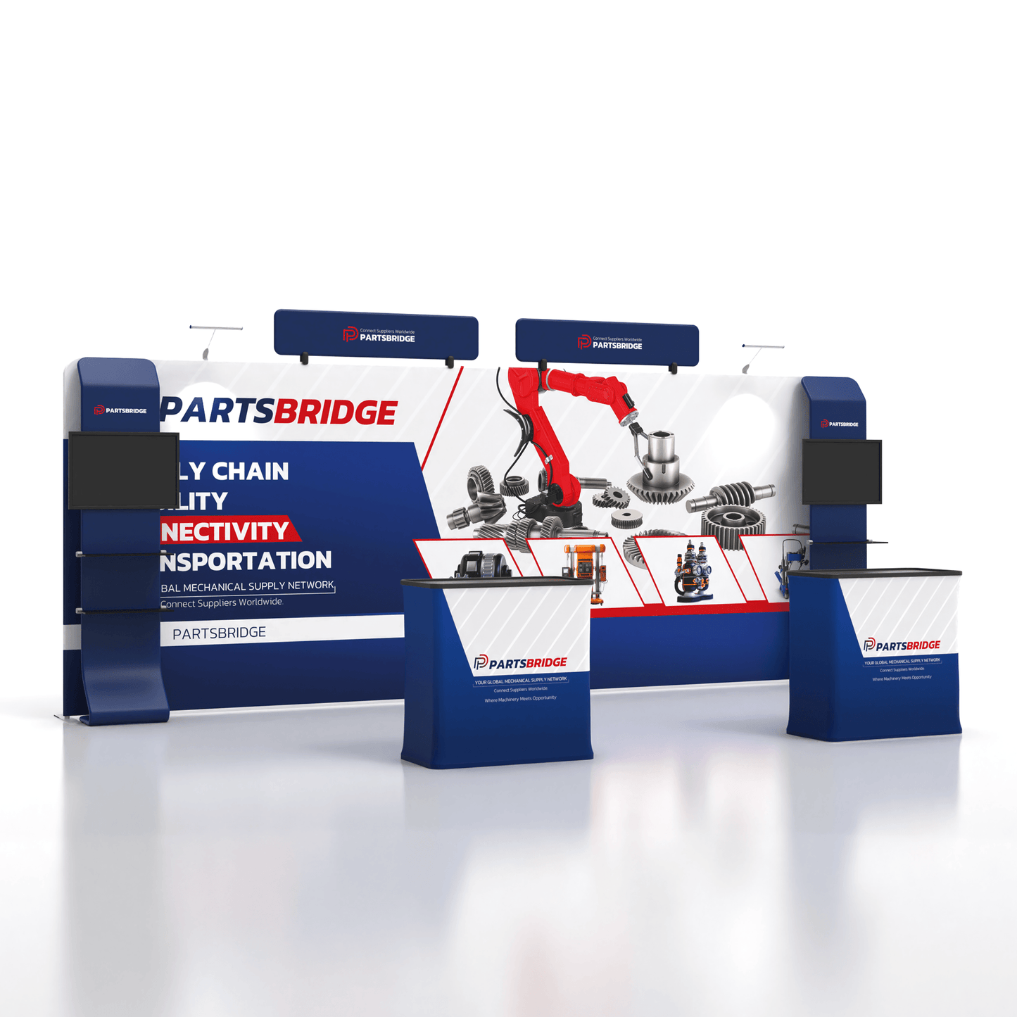10x20 TenseFlex Media Trade Show Booth - Mega MAX