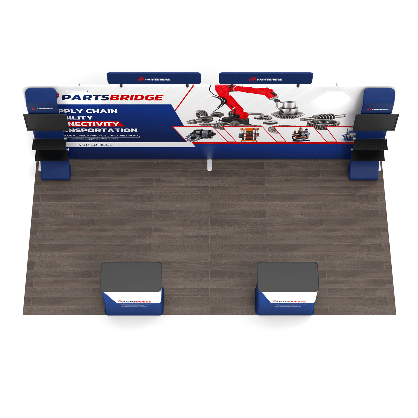 10x20 TenseFlex Media Trade Show Booth - Mega MAX