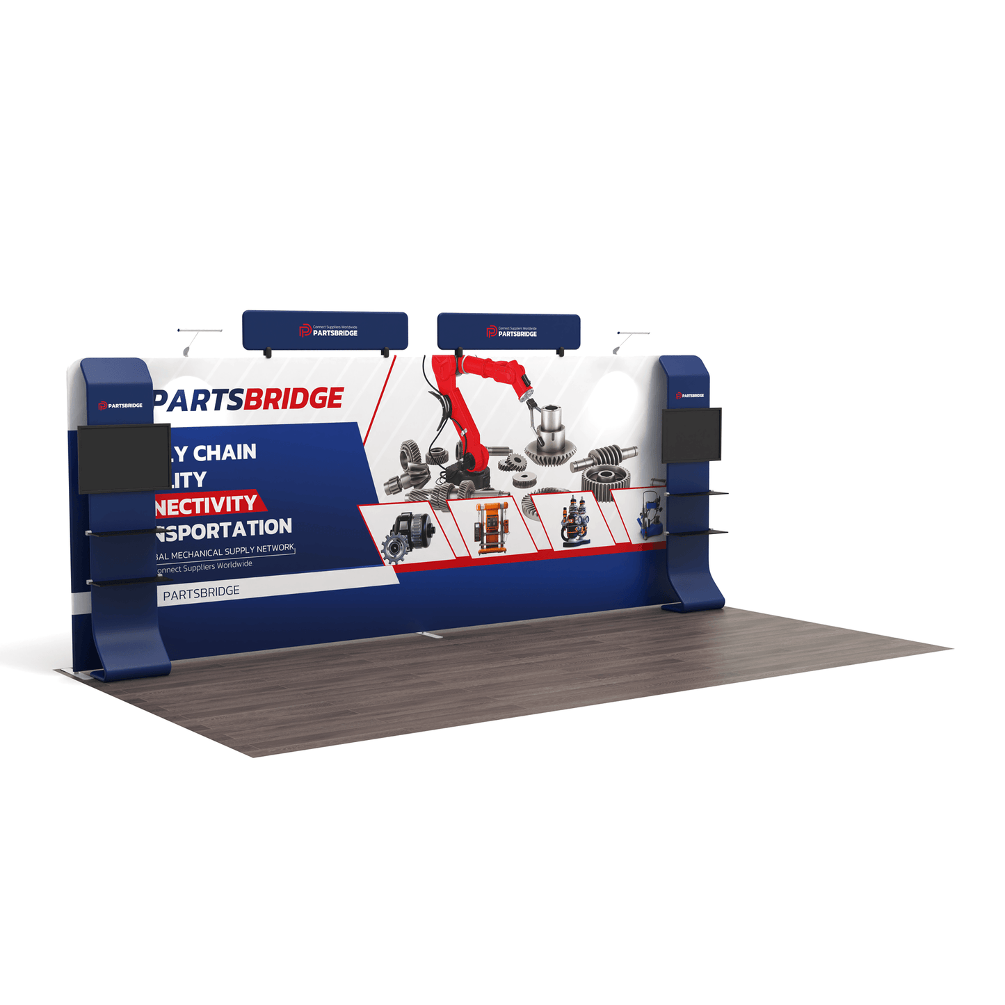 10x20 TenseFlex Media Trade Show Booth - Mega MAX