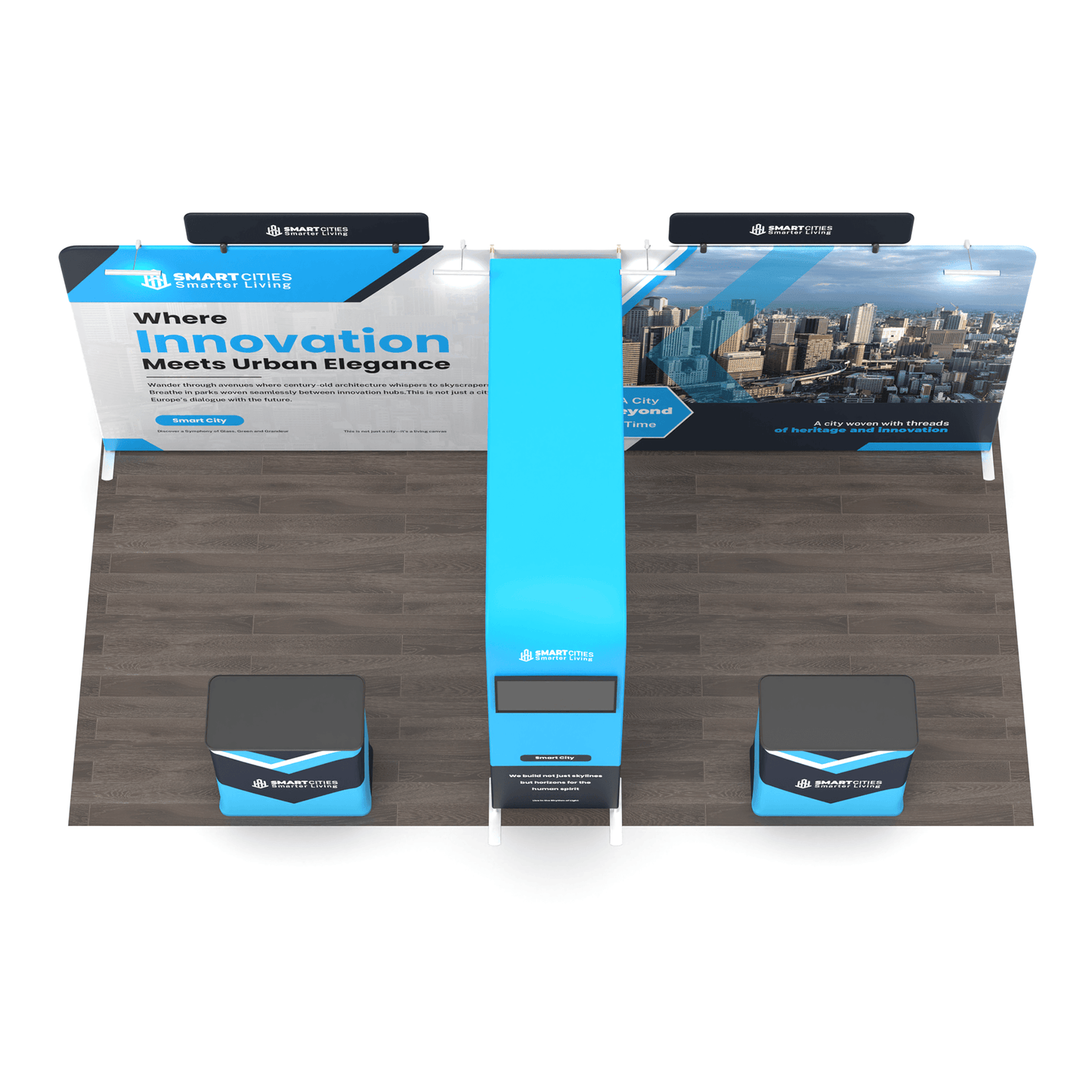 10x20 TenseFlex Media Trade Show Booth - Max