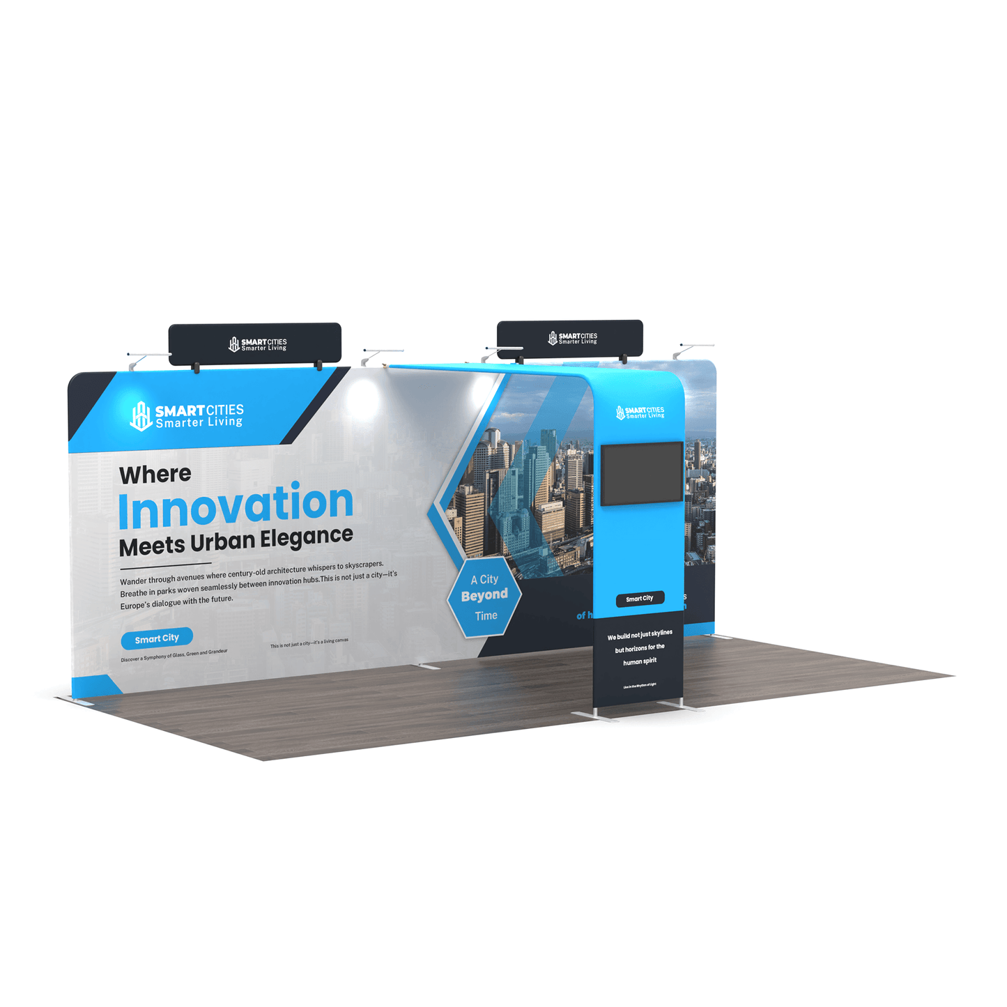 10x20 TenseFlex Media Trade Show Booth - Max