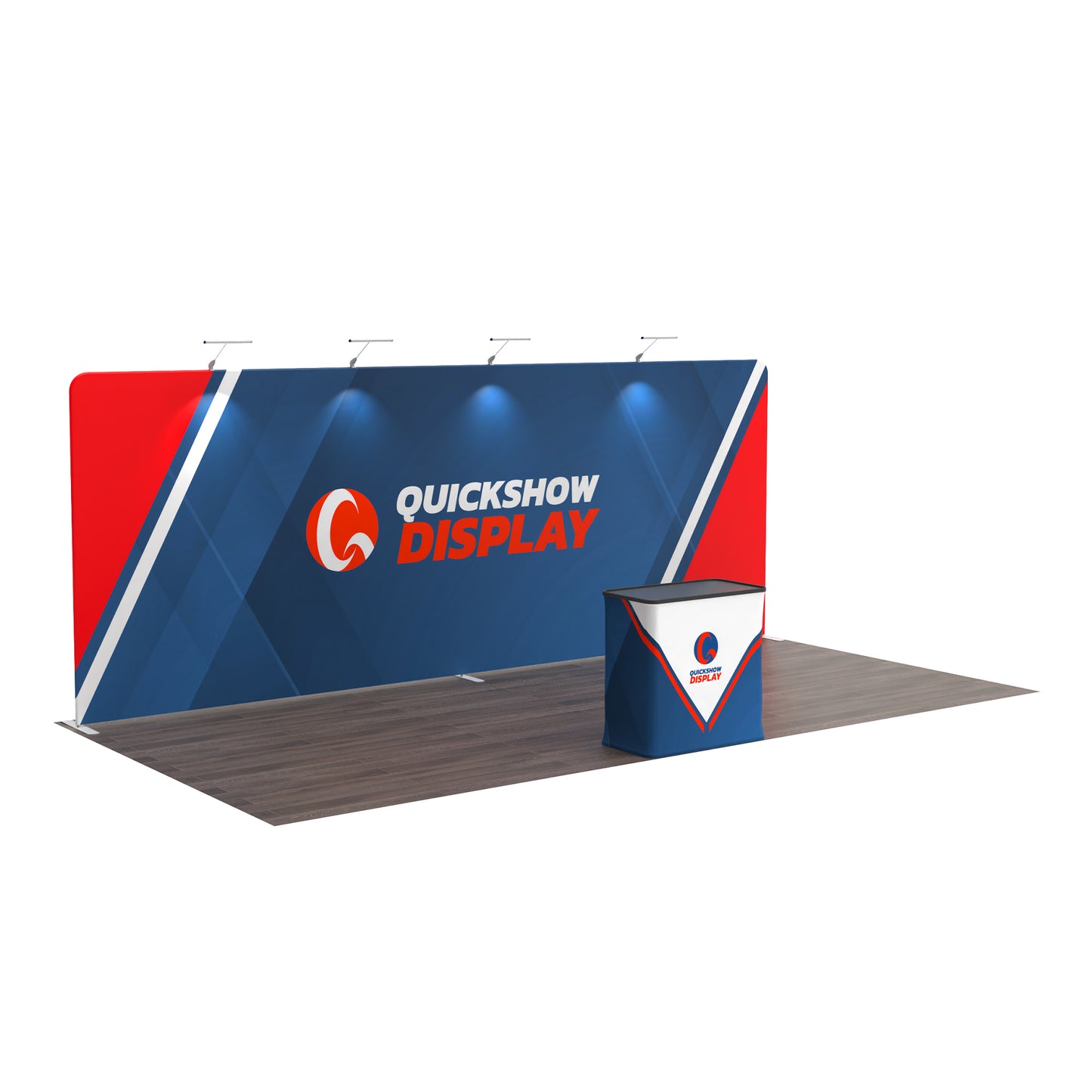 10x20 TenseFlex Trade Show Booth - Flat