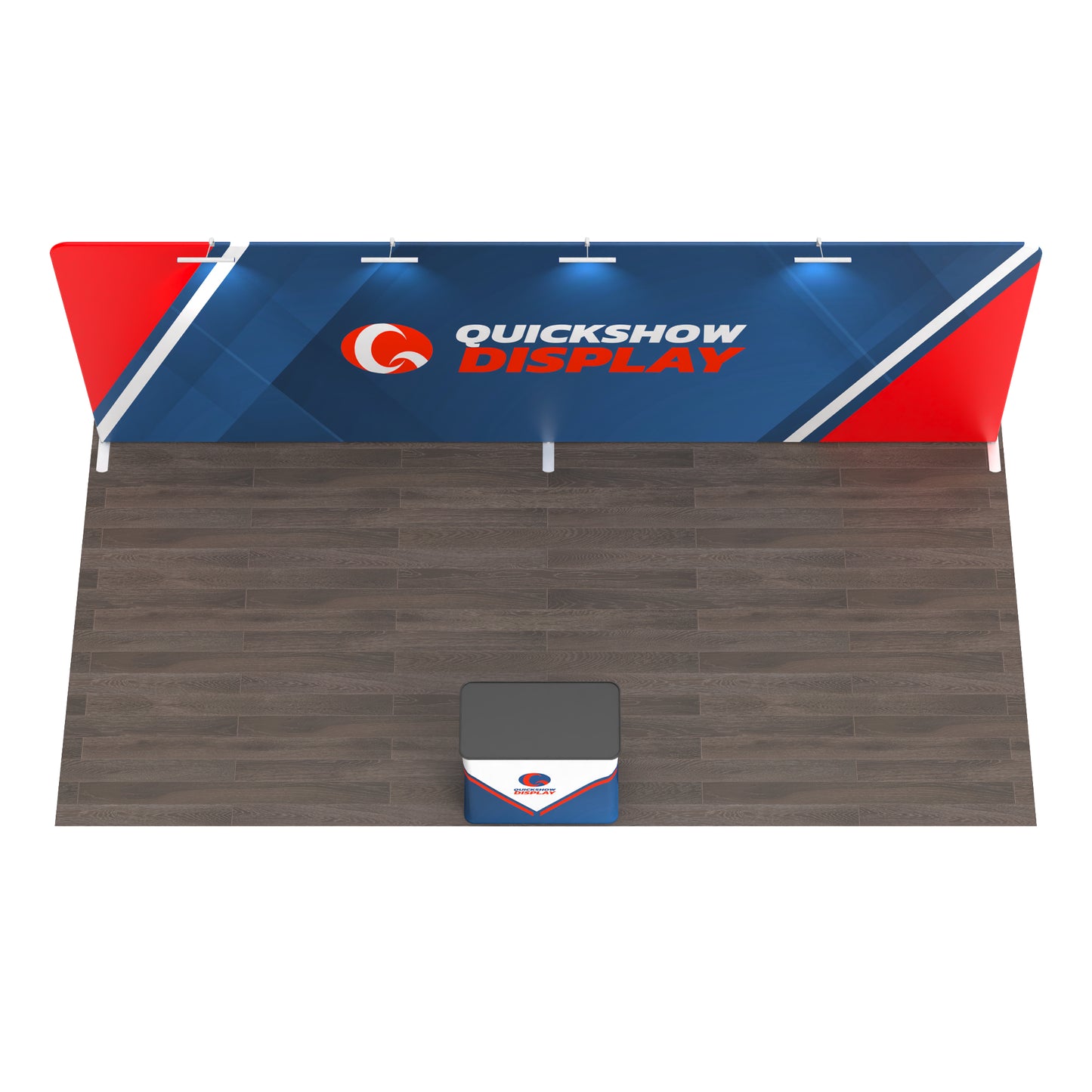 10x20 TenseFlex Trade Show Booth - Flat