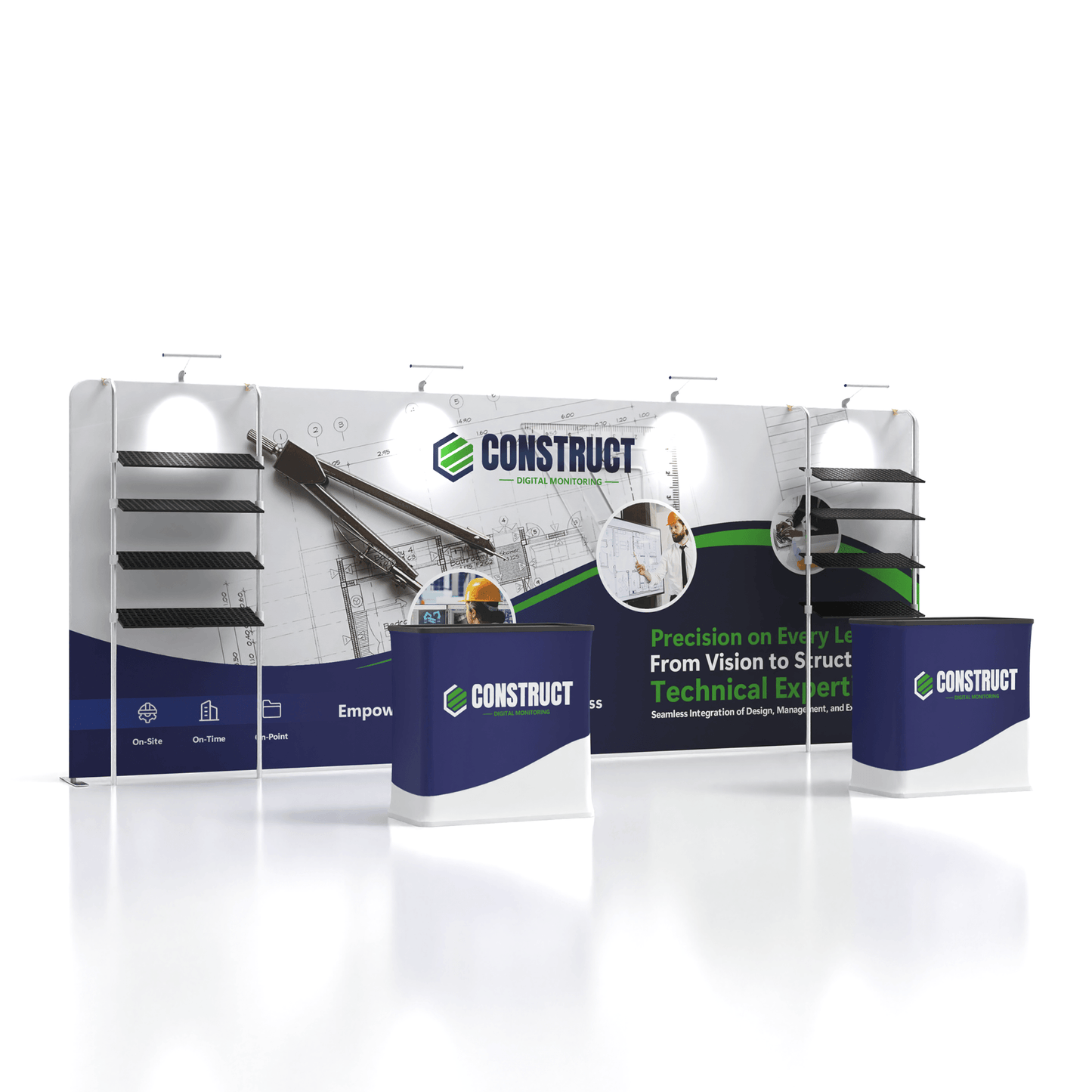 10x20 TenseFlex Trade Show Booth - Showcase