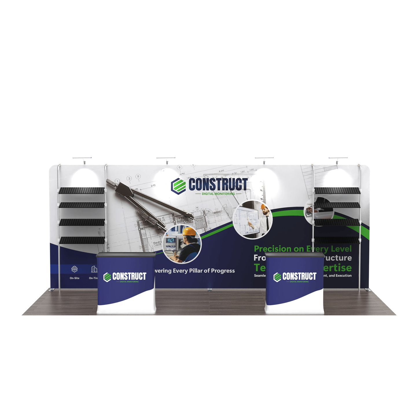 10x20 TenseFlex Trade Show Booth - Showcase
