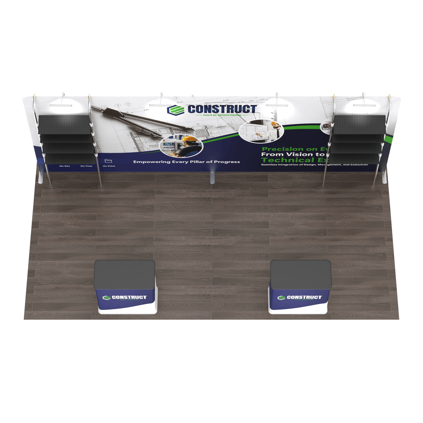 10x20 TenseFlex Trade Show Booth - Showcase