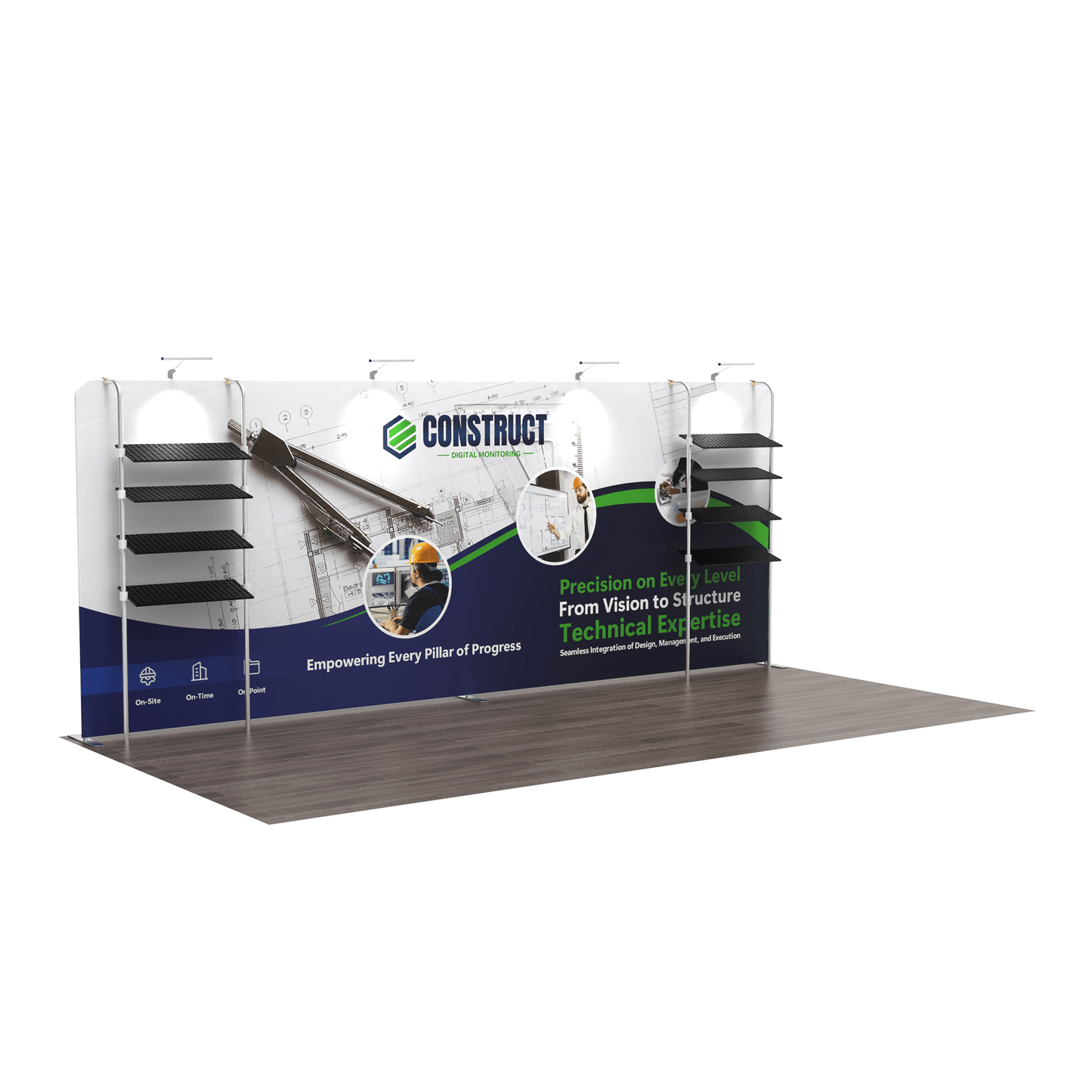 10x20 TenseFlex Trade Show Booth - Showcase