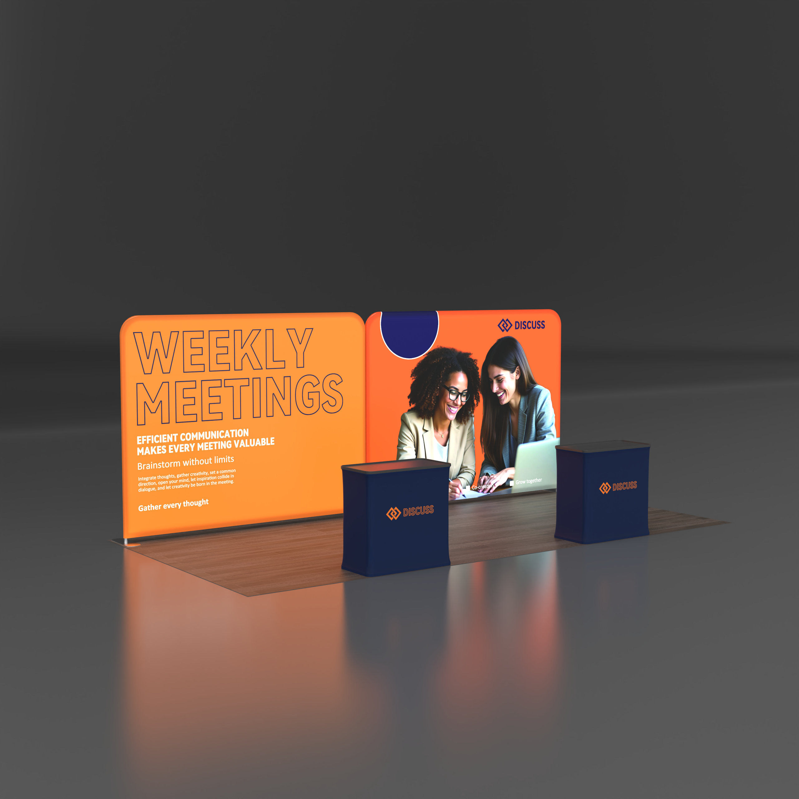 10x20 TenseLight Backlit Trade Show Booth A