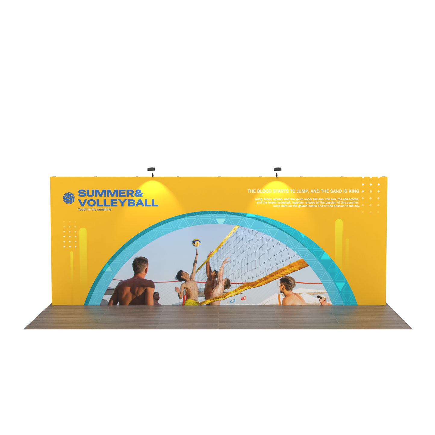10x20 TensePop Trade Show Booth - Flat