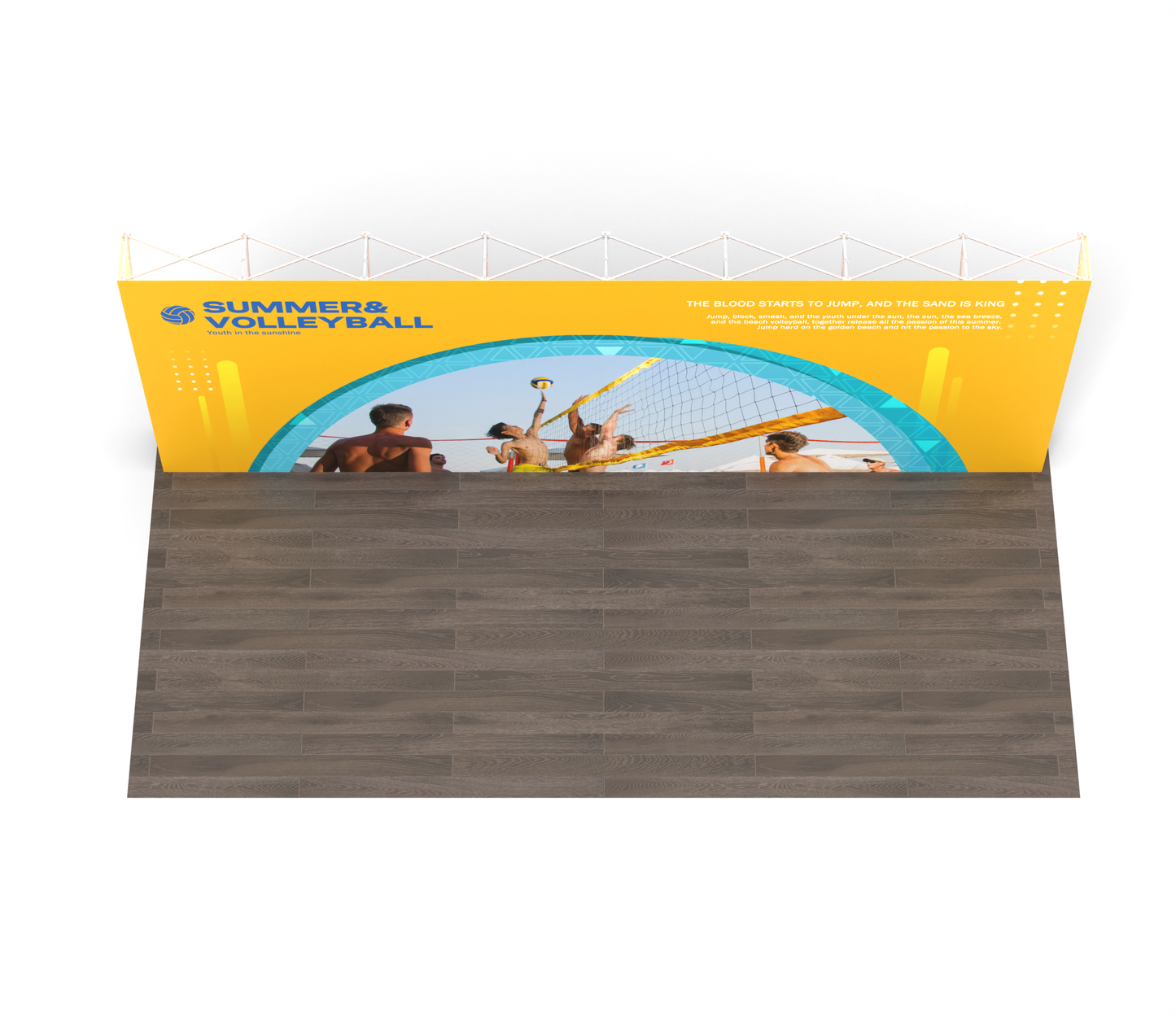 10x20 TensePop Trade Show Booth - Flat