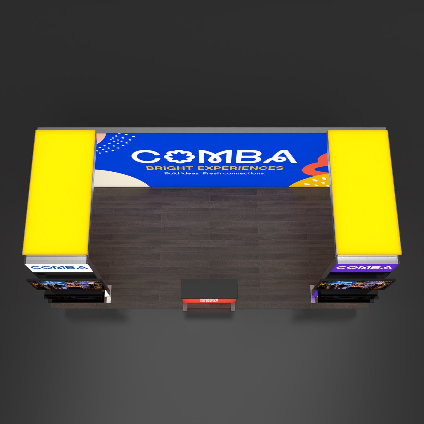 10x20 EdgeLumi™ Full-Wall Dual Media SEG Backlit Trade Show Booth