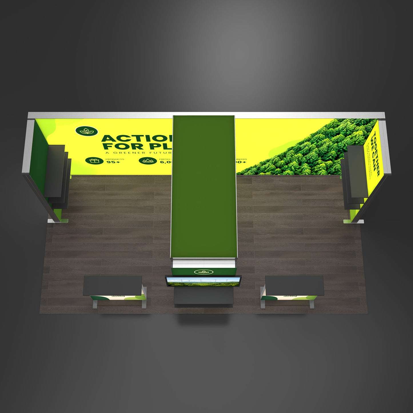 10x20 EdgeLumi™ Modular SEG Backlit Trade Show Booth