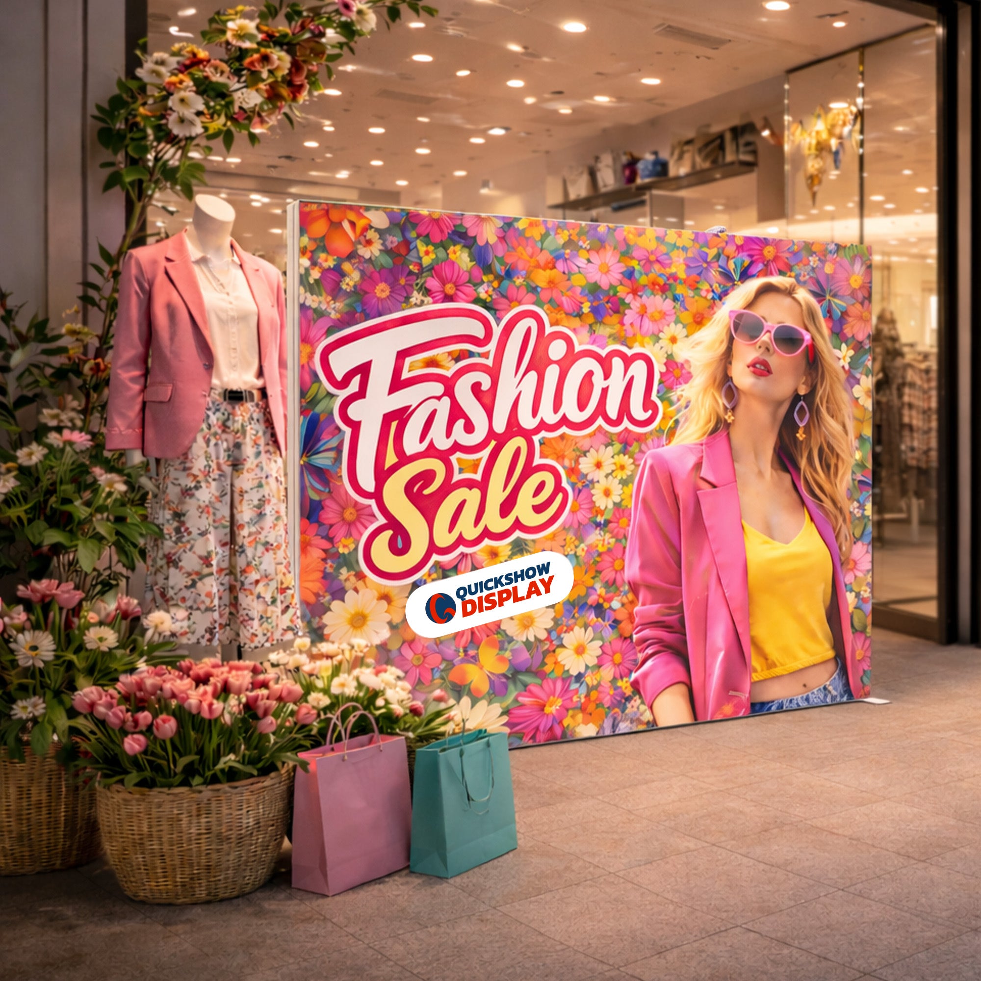 Backlit Display for Retail Sales