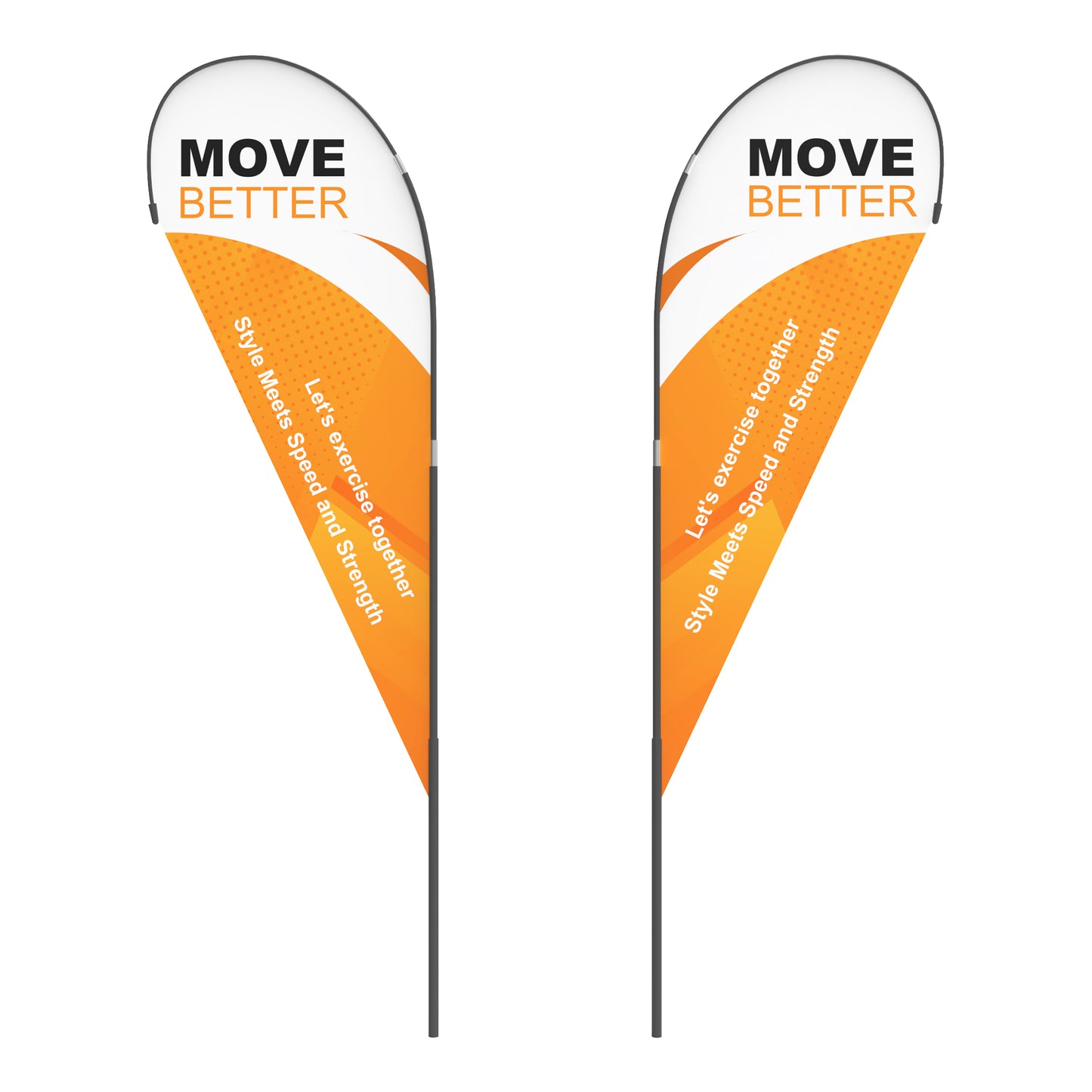 14ft Teardrop Flags - 2 pcs