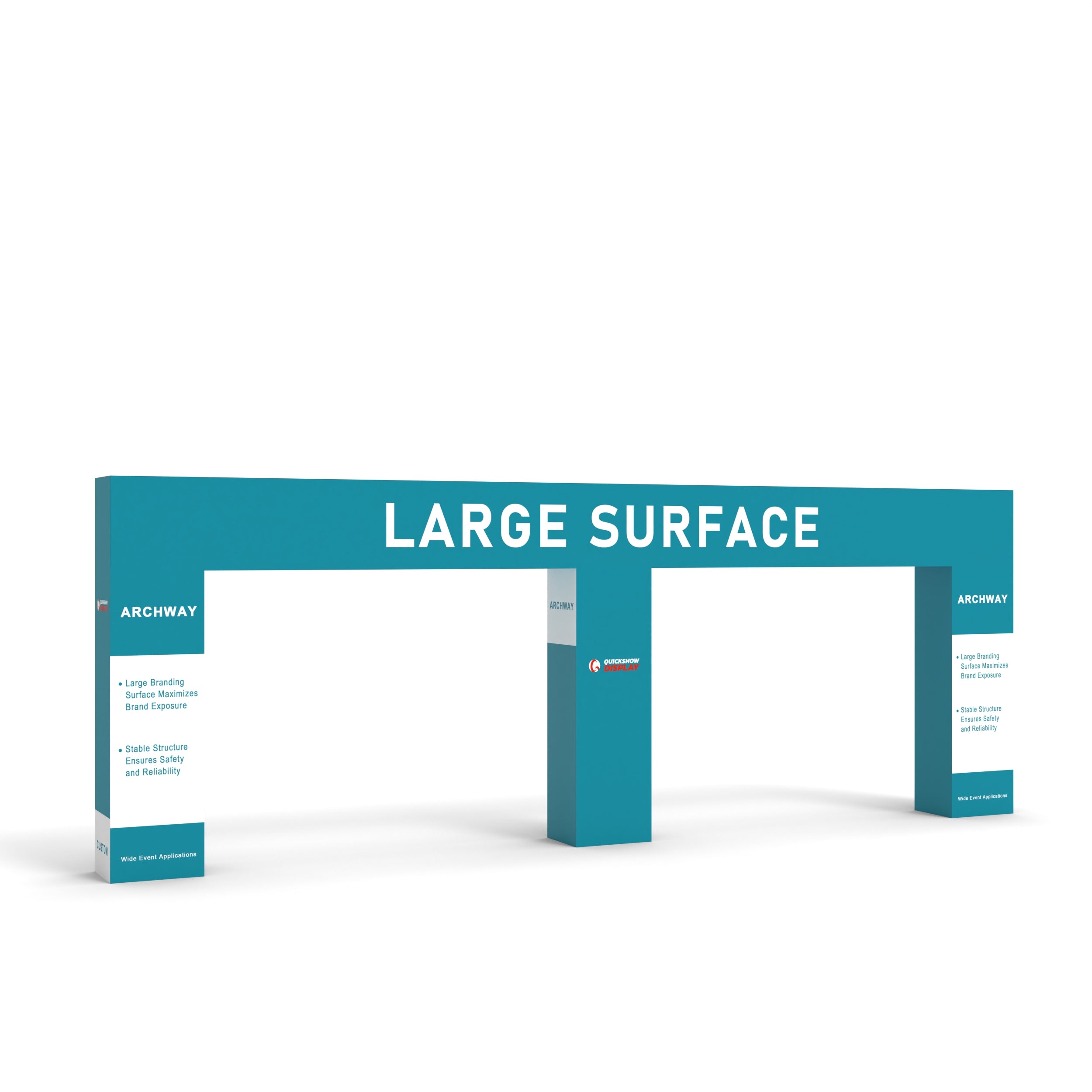 Custom Grand Entrance M-Shaped Arch for Trade Show - QuickShowDisplay