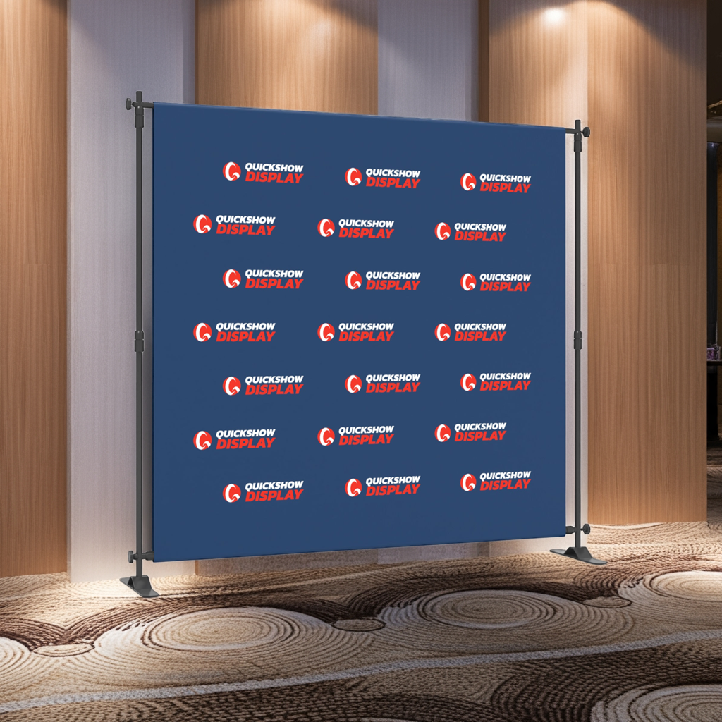 8'x8' Step and Repeat Banner Stands - QuickShowDisplay