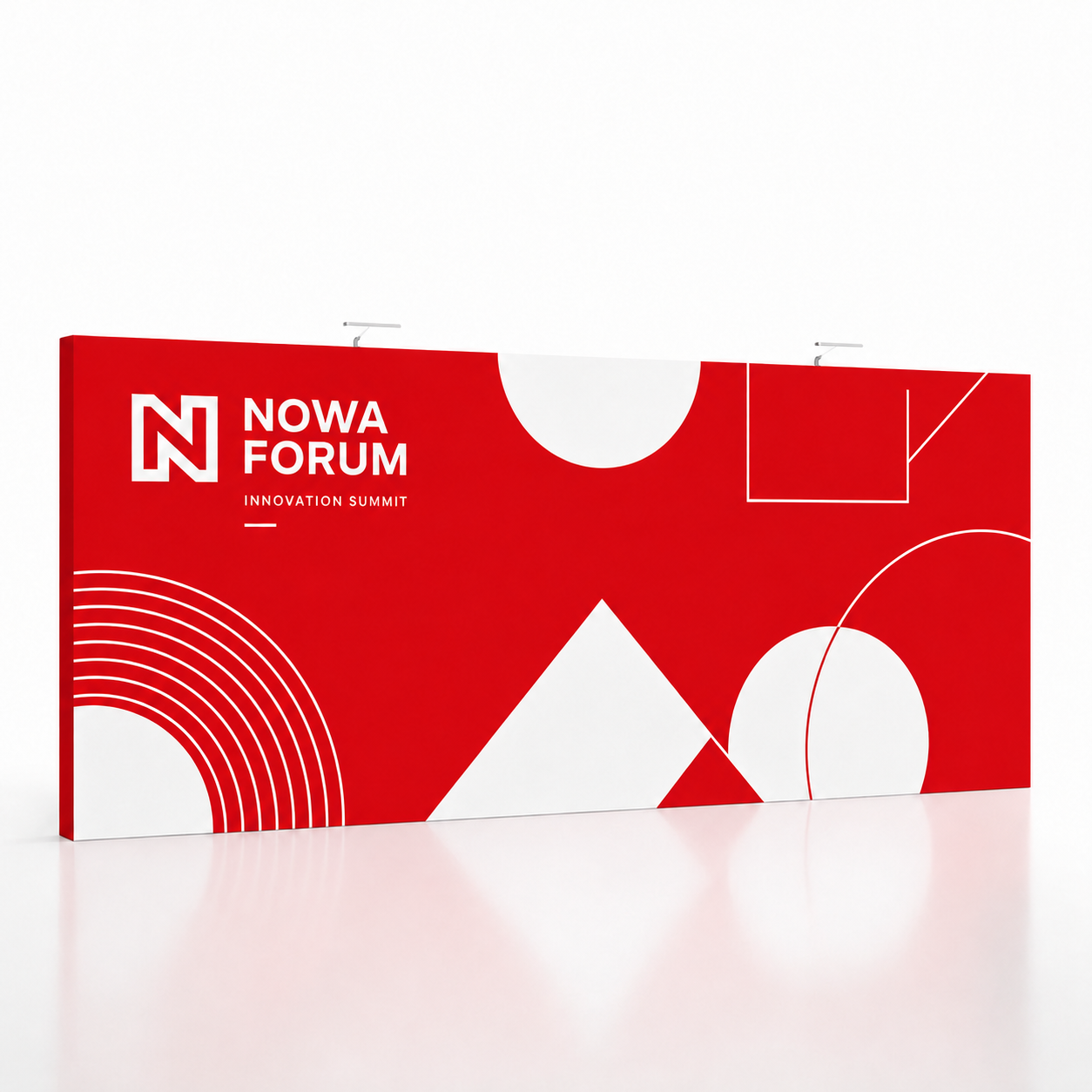 Custom 240-Inch Pop-Up Display Wall, 20ft TensePop Fabric Backdrop for 10x20 Booths, Sponsor Photo Areas & Launch Stages