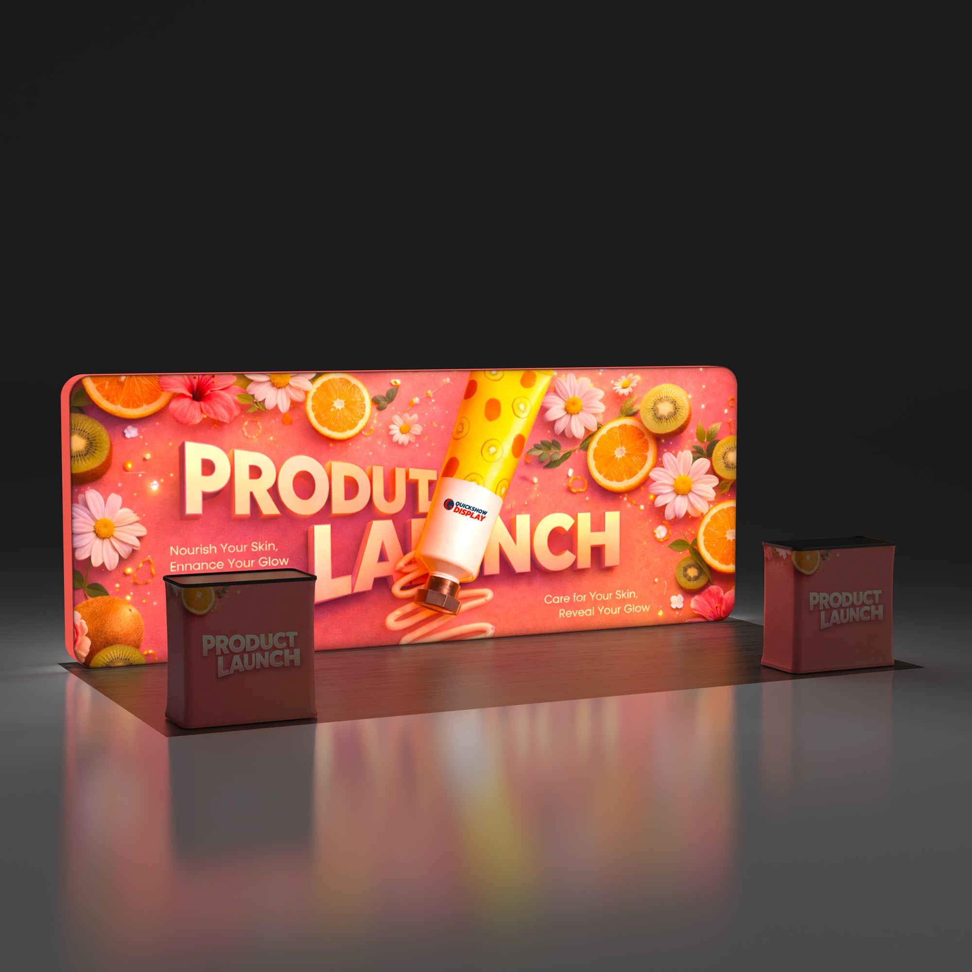 20ft TenseLight™ Booth Kit A - QuickShowDisplay