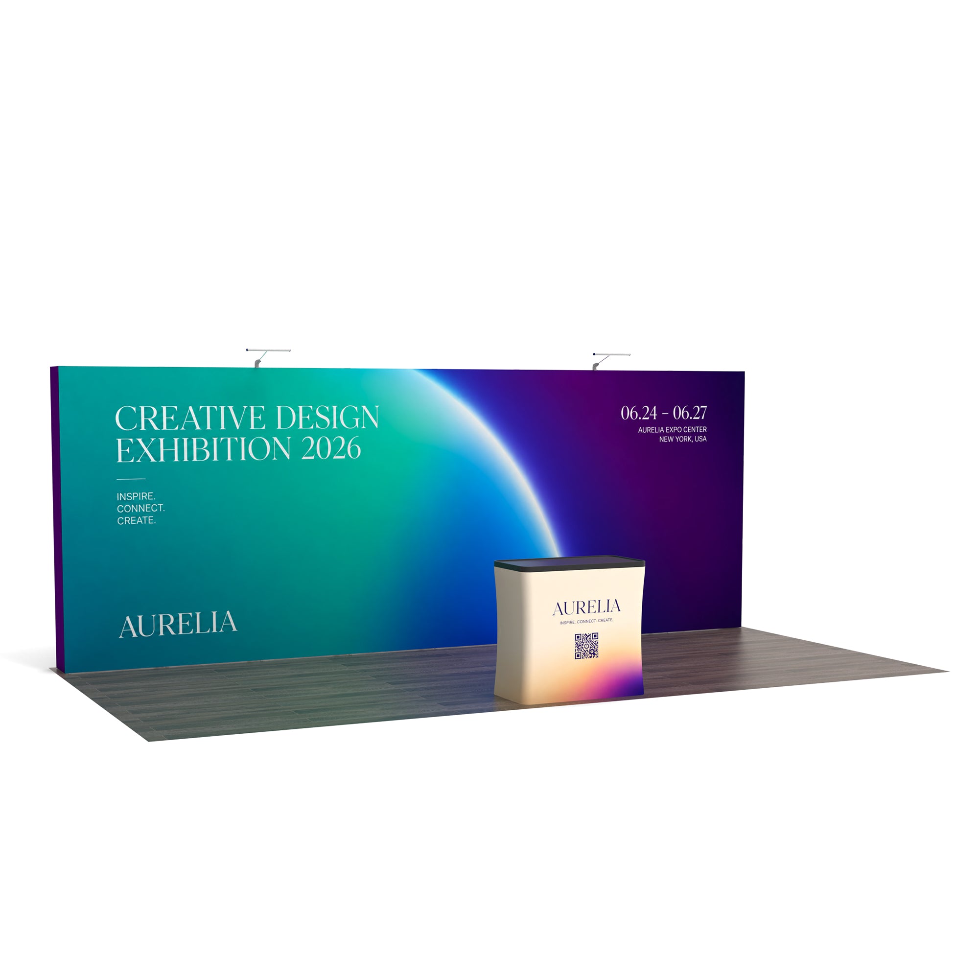 10x20 TensePop™ Booth Trade Show Booth Display
