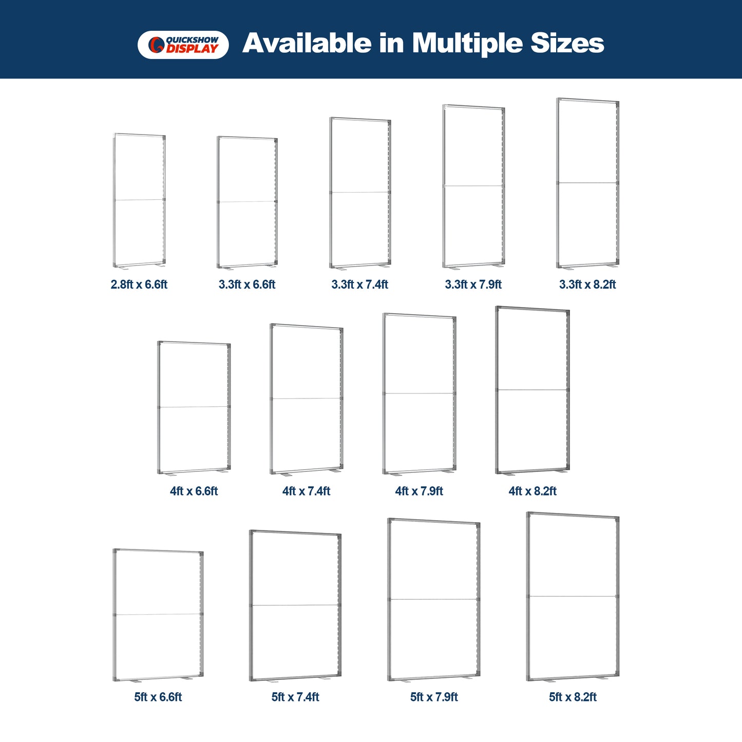 10ft EdgeLumi™ Collapsible Lightboxes Booth Kit - C - QuickShowDisplay