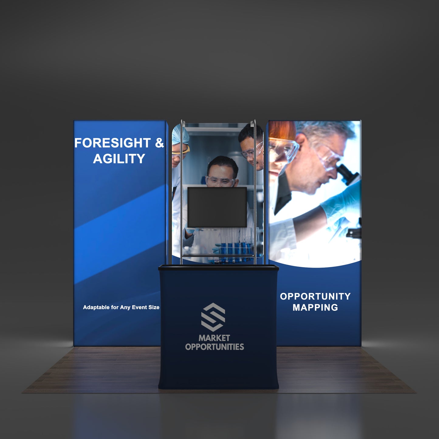 10x10 Backlit Trade Show Booth 09