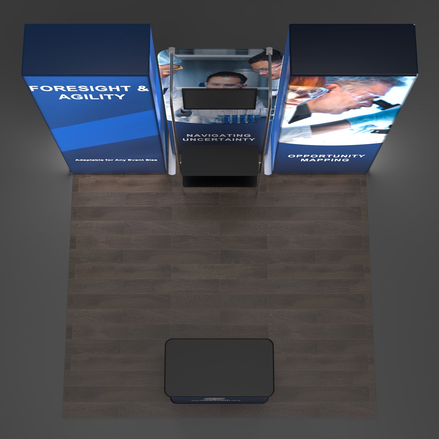 10x10 Backlit Trade Show Booth 09