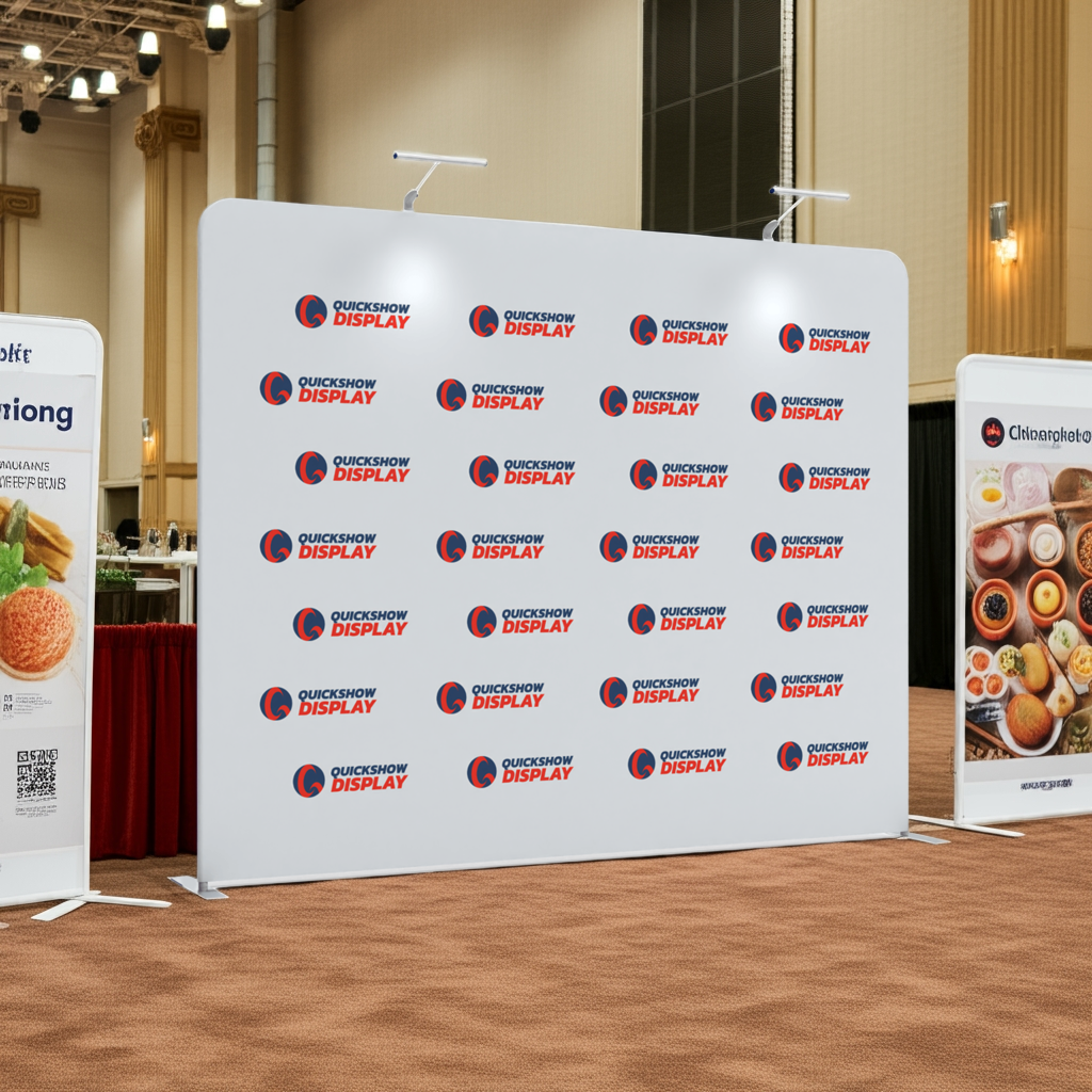 10ft Flat Tension Fabric Display