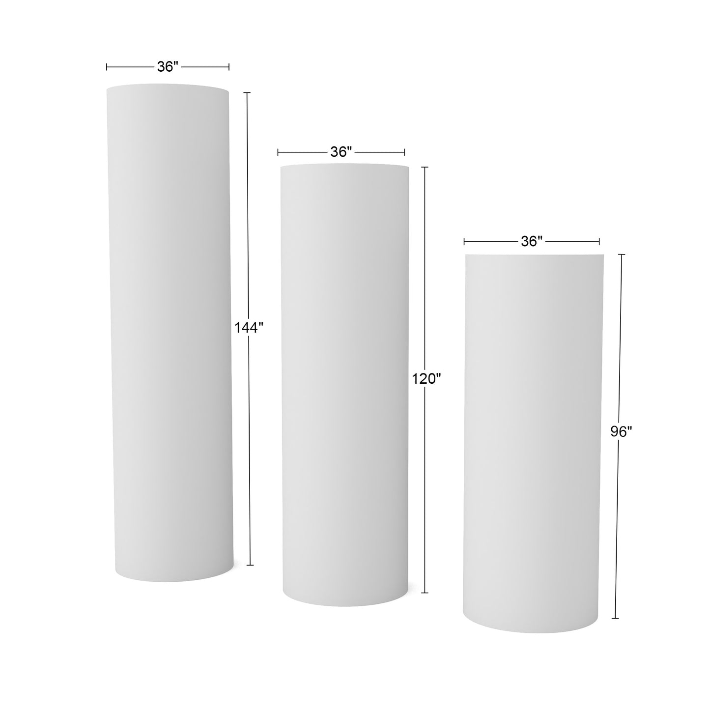 3ft Wide Round Trade Show Tower Display - QuickShowDisplay